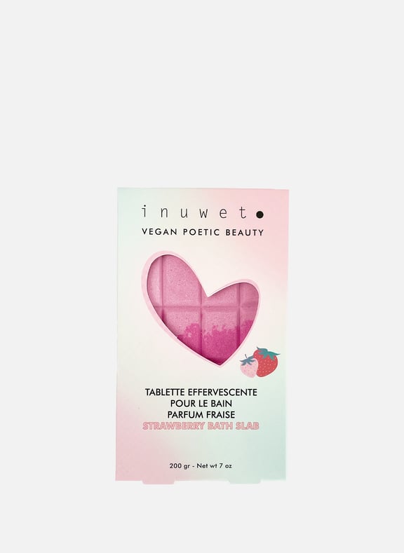 Effervescent bath tablet - Strawberry scent by INUWET INUWET Effervescent bath tablet - Strawberry scent