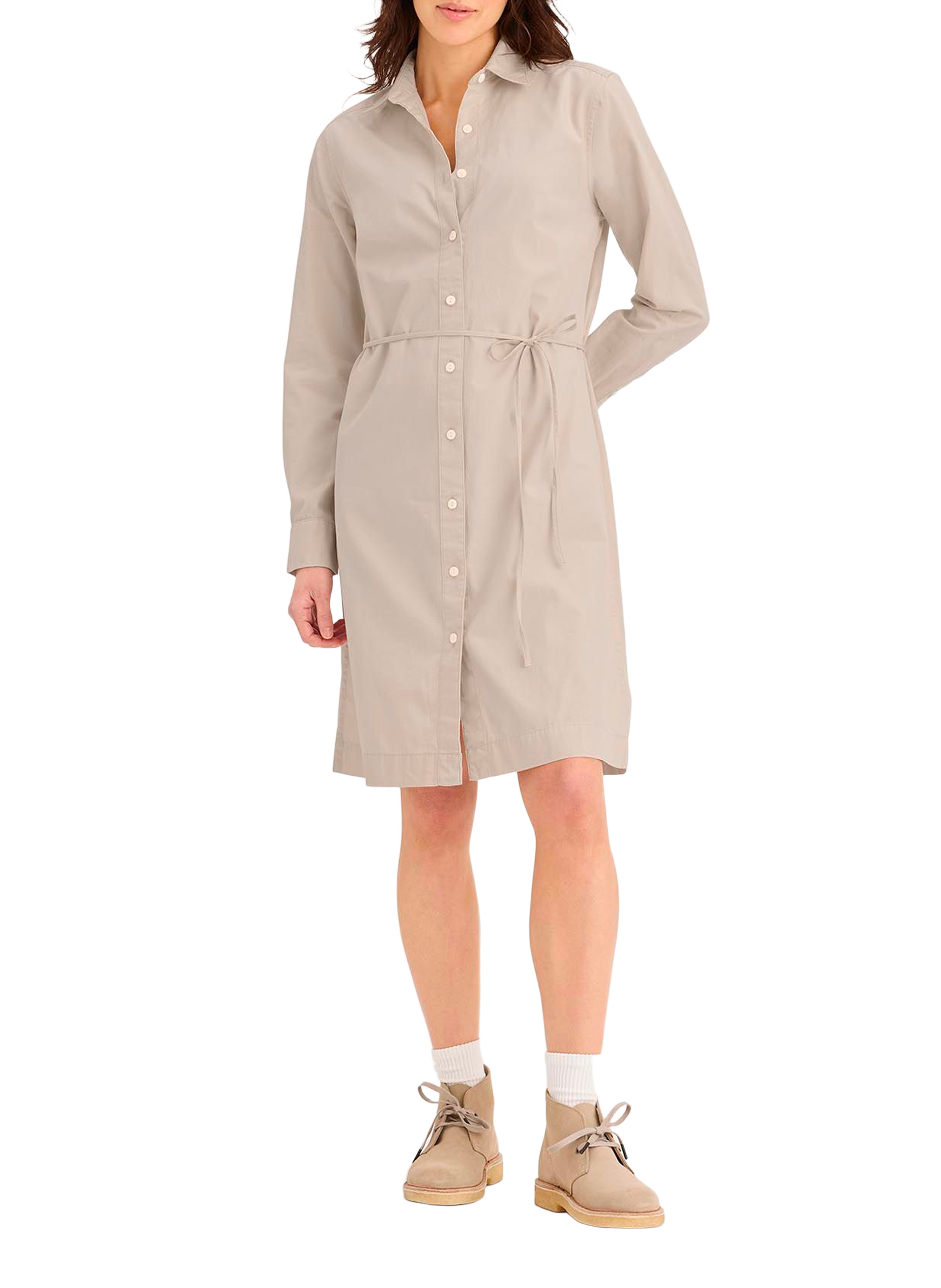 DOCKERS Robe chemise mi-longue Beige