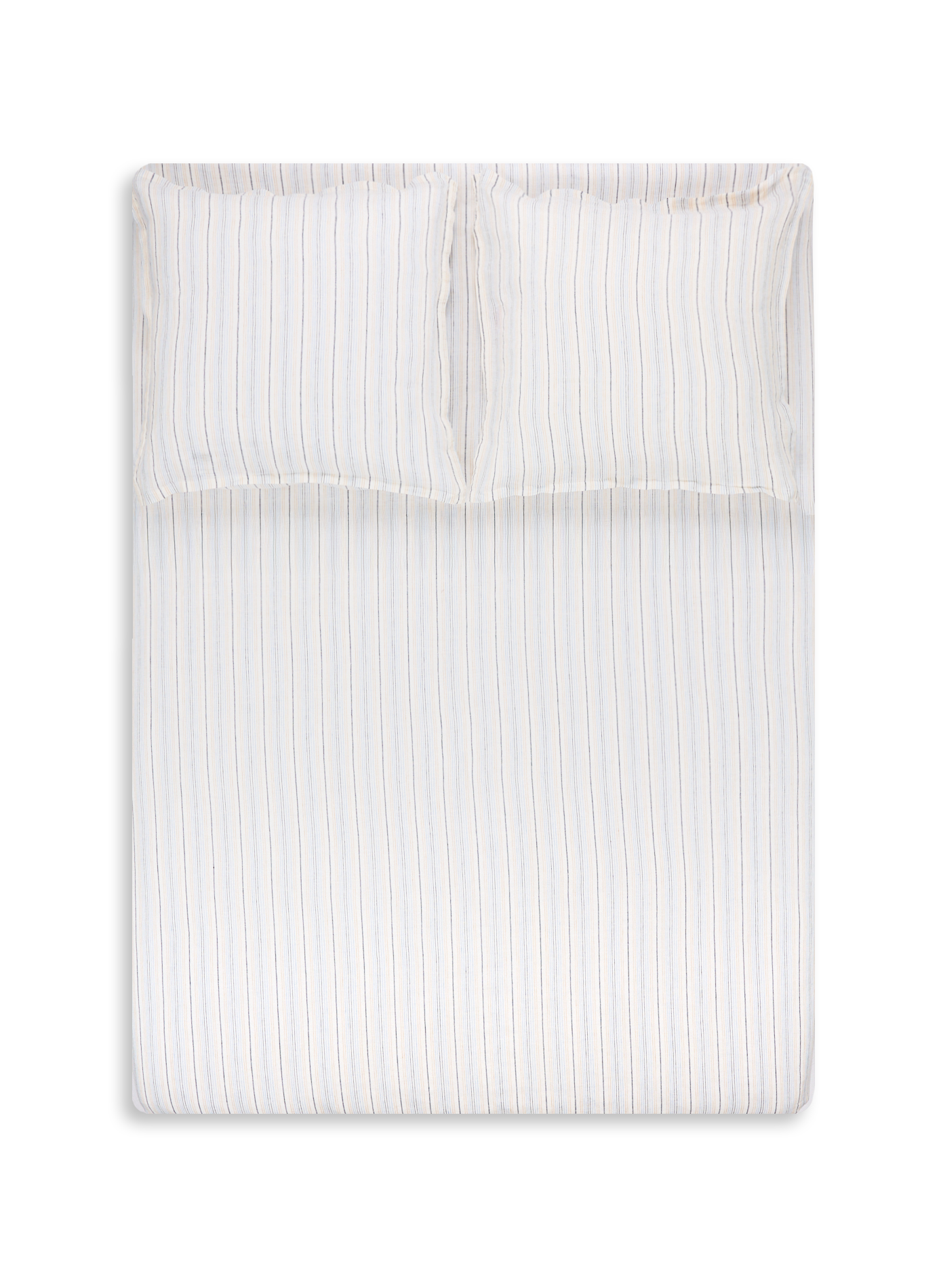 Housse de couette en lin lavé AU PRINTEMPS PARIS Multicolore