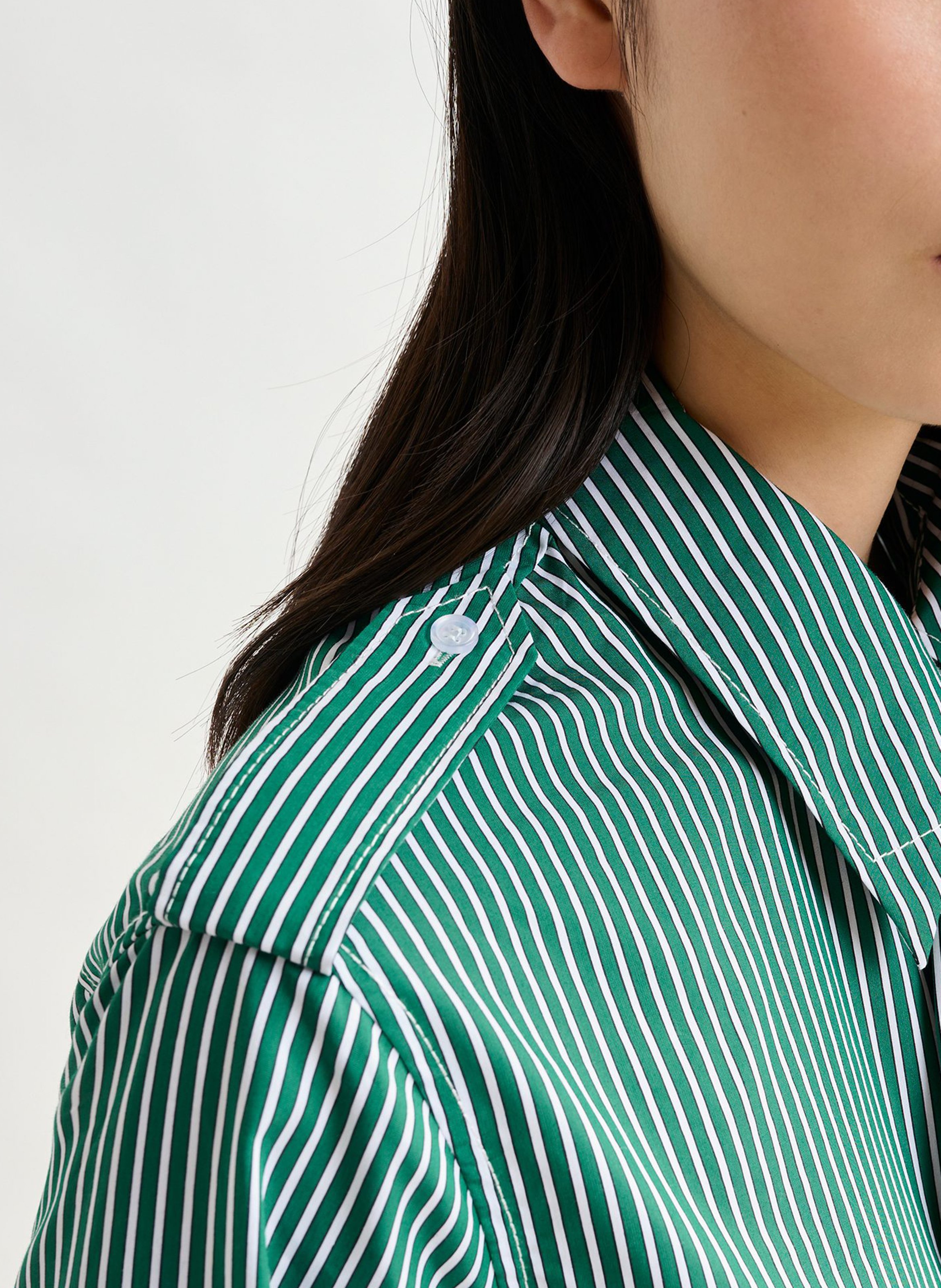 Chemise col classique en coton mélangé Igold ESSENTIEL ANTWERP Vert