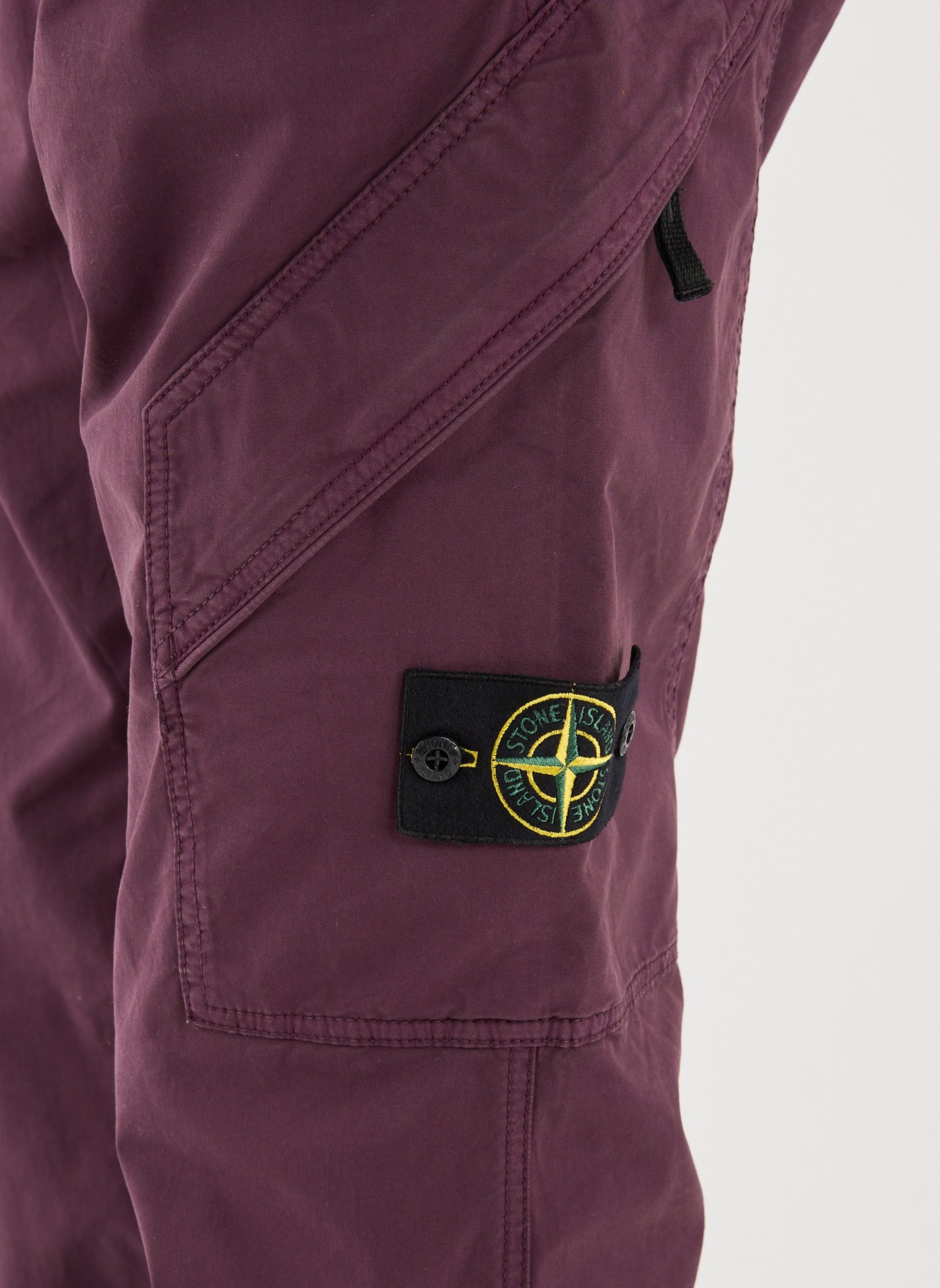 Straight cargo pants STONE ISLAND Red