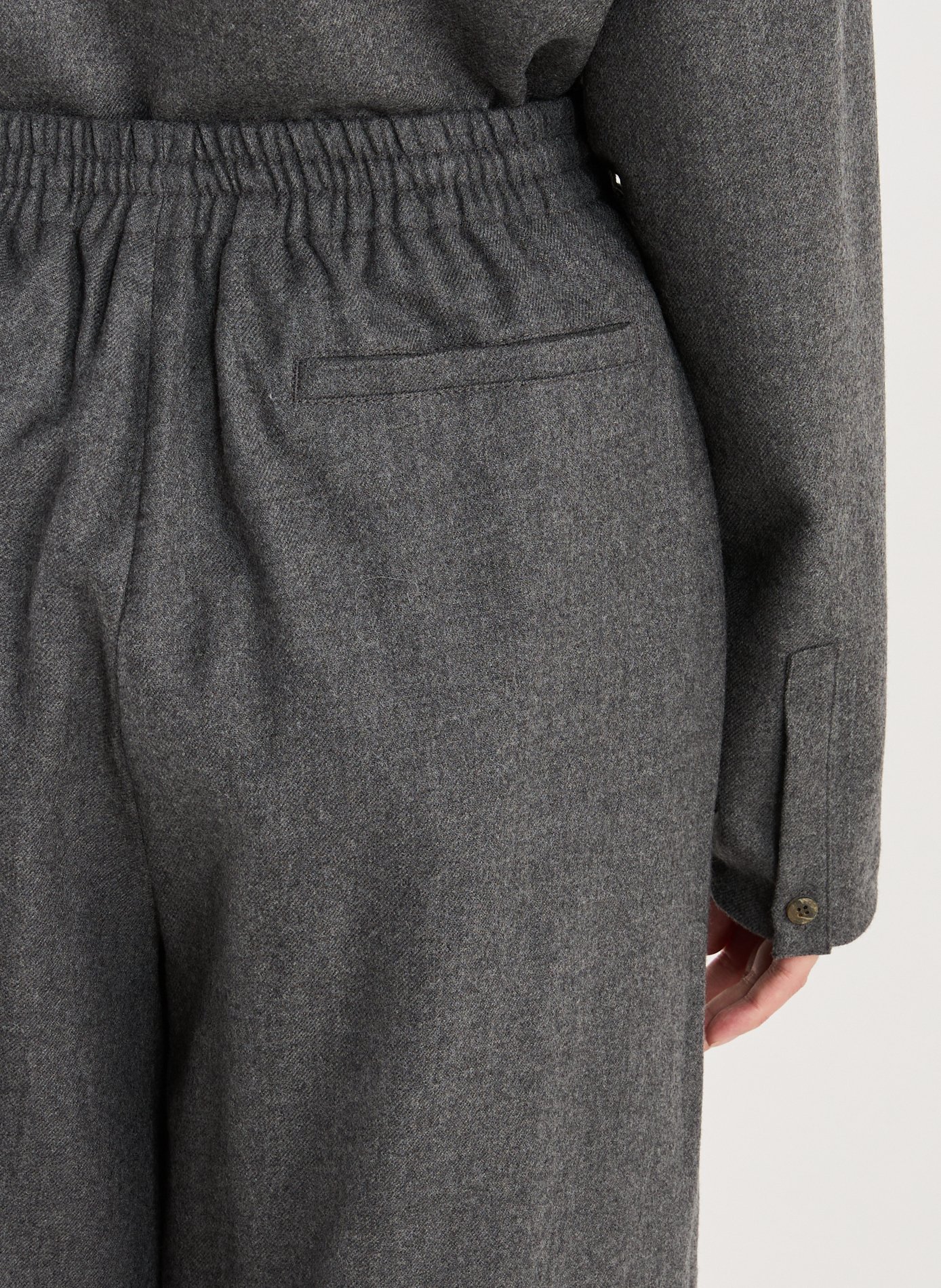 Pantalon fluide en laine LE 17 SEPTEMBRE Gris