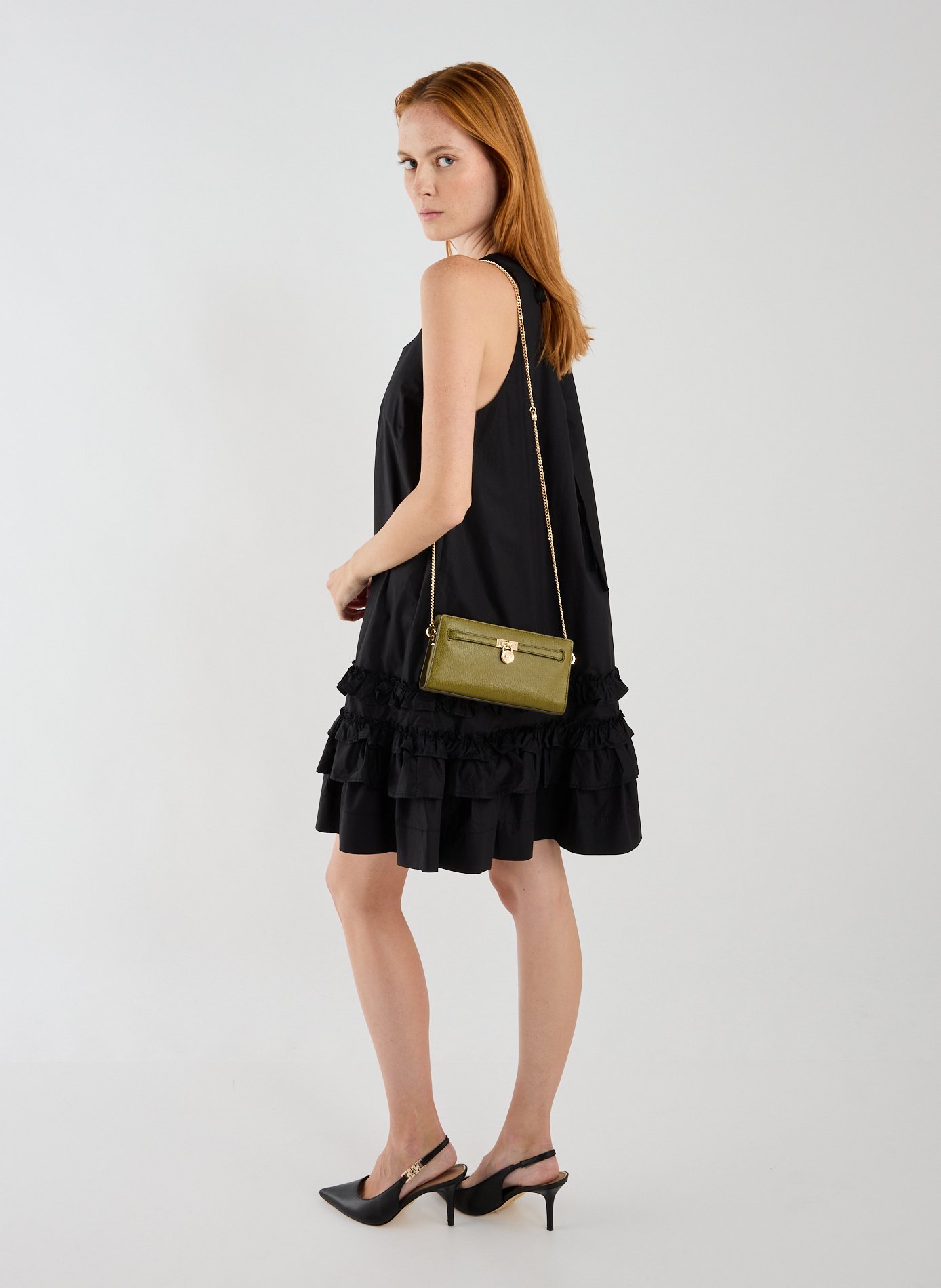 Cowhide leather Hamilton wallet MICHAEL KORS Green