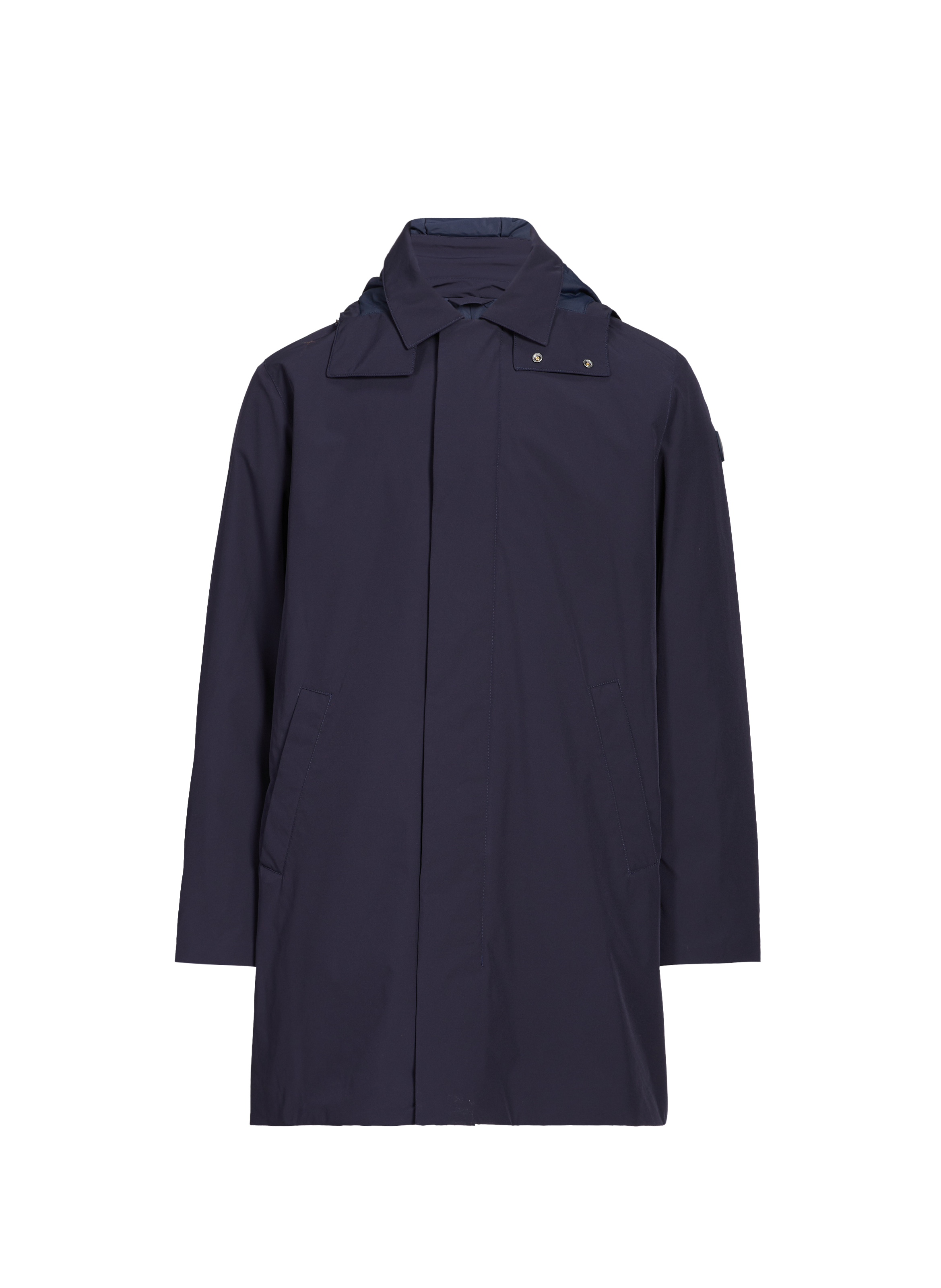 GANT Parka droite à capuche amovible Bleu