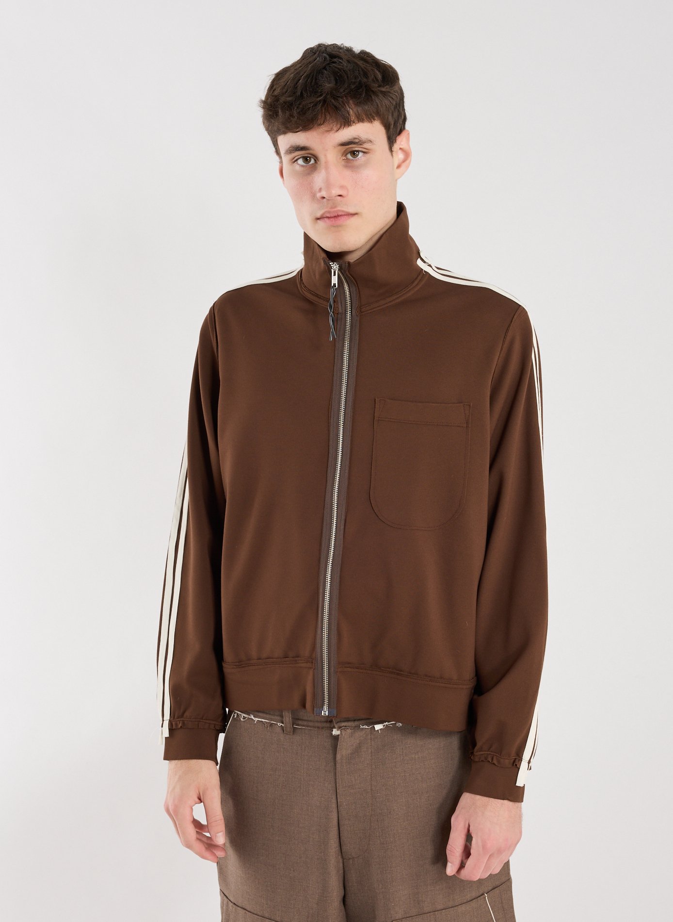 High-neck safety jacket CAMIEL FORTGENS Brown