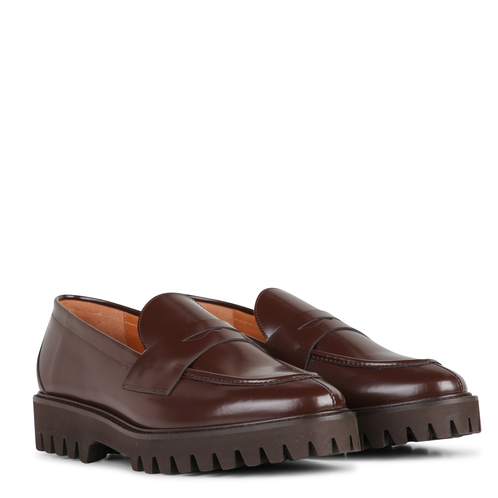 Mocassins en cuir n°181 RIVECOUR Marron