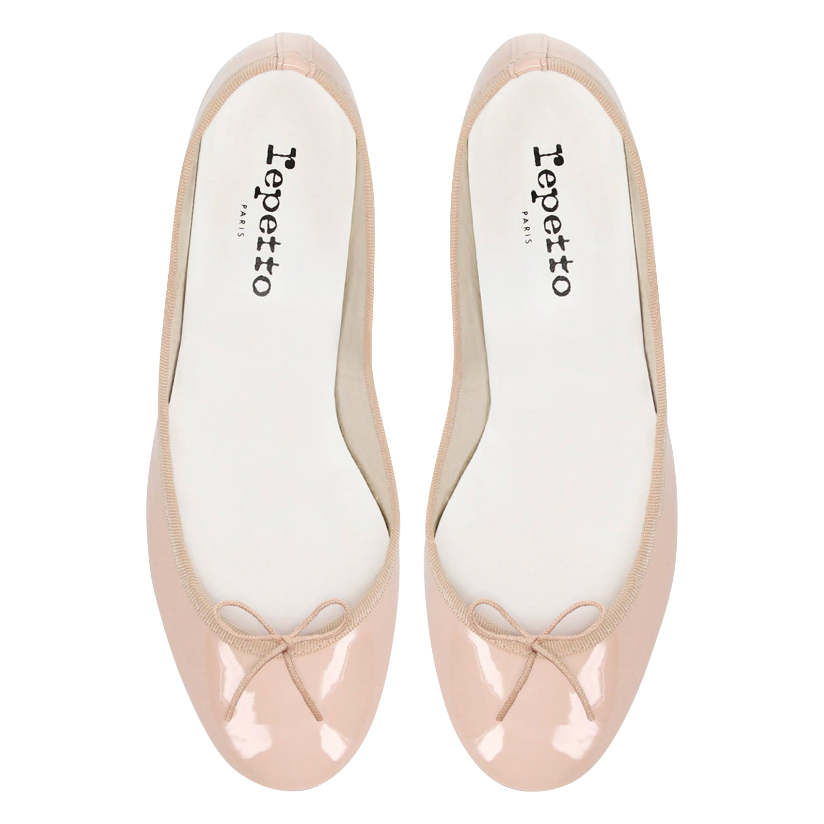 Ballerines en cuir vernis camille REPETTO Rose