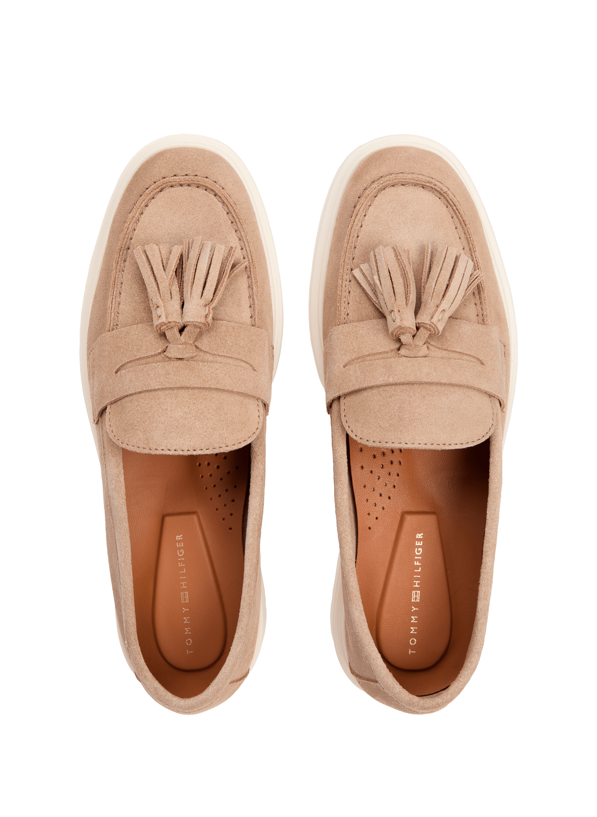 Mocassins Georgia 4B en cuir suédé TOMMY HILFIGER Beige