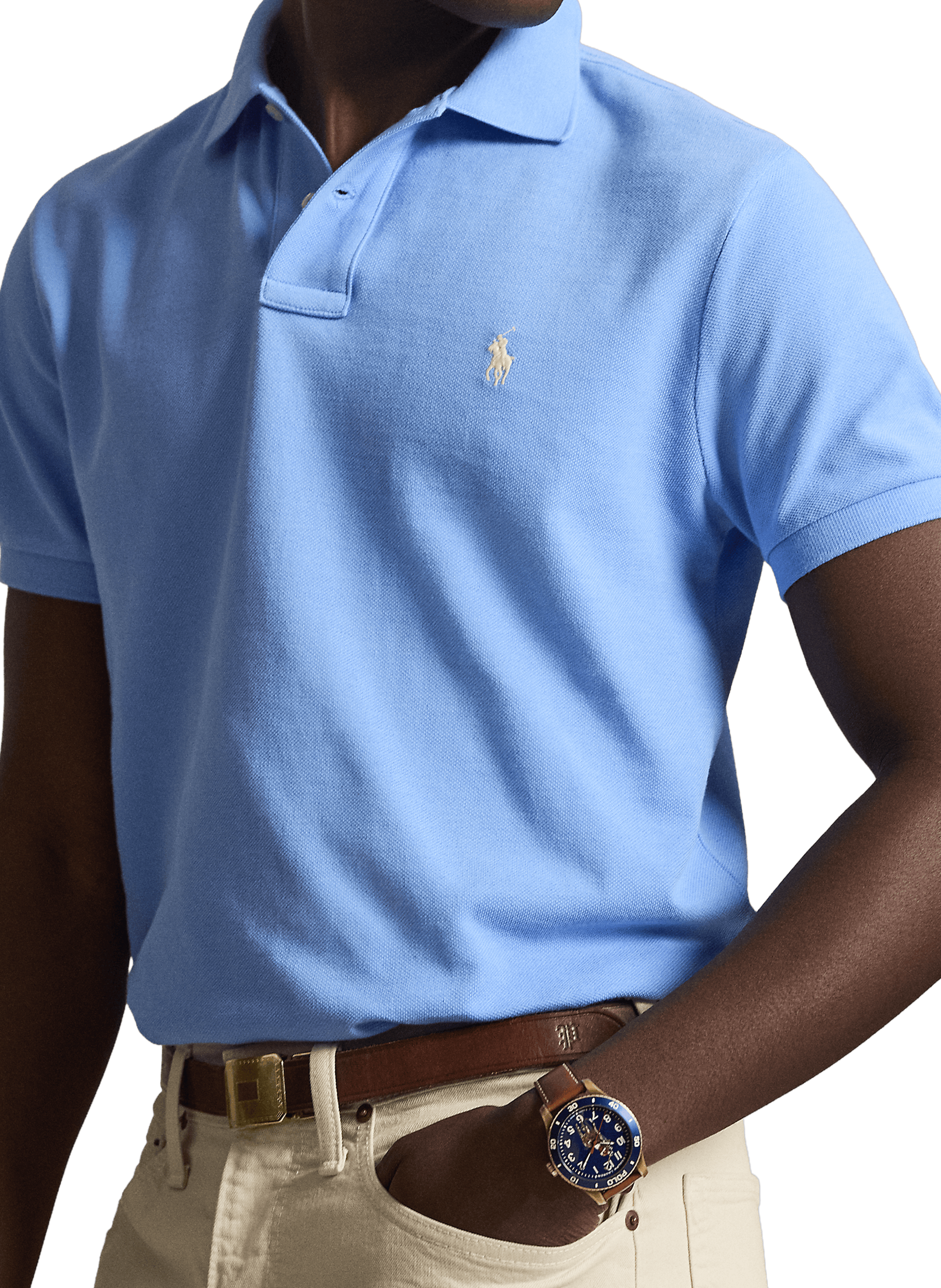 Polo en coton POLO RALPH LAUREN Bleu