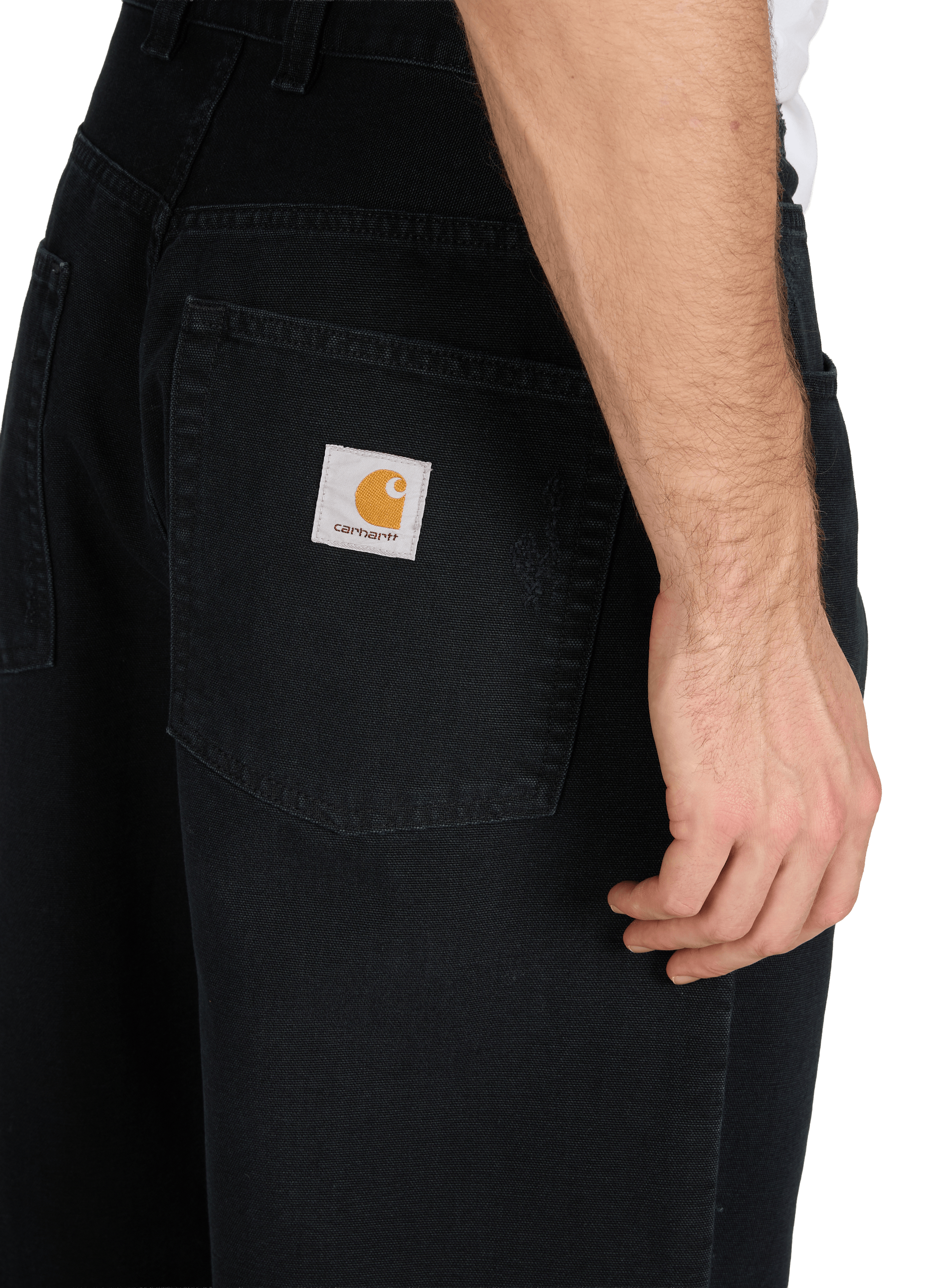 Five-pocket cotton jeans CARHARTT WIP Black