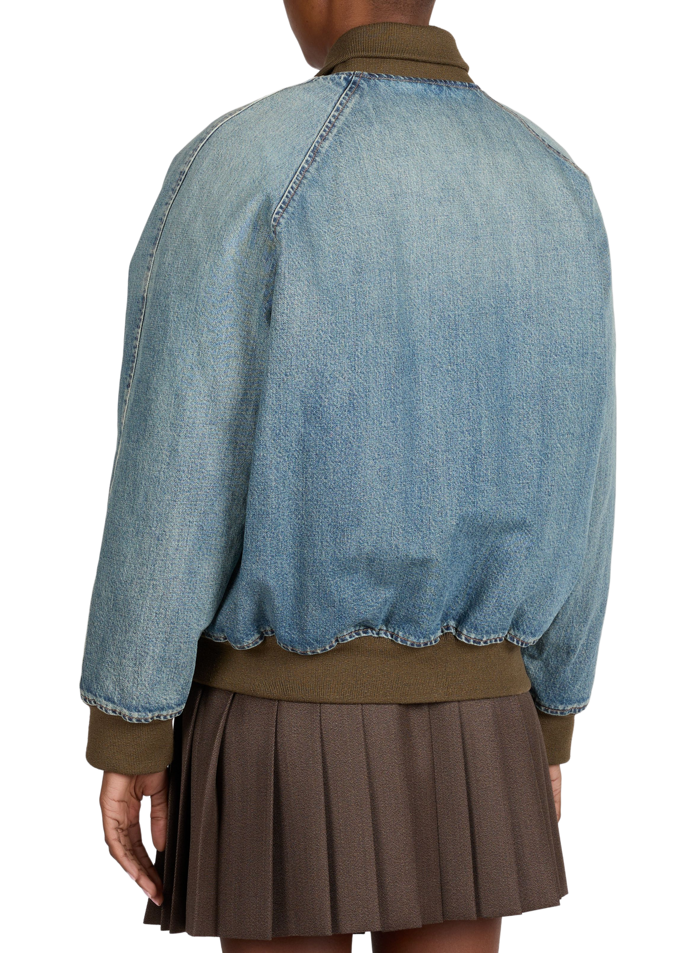 Denim jacket MIU MIU Blue