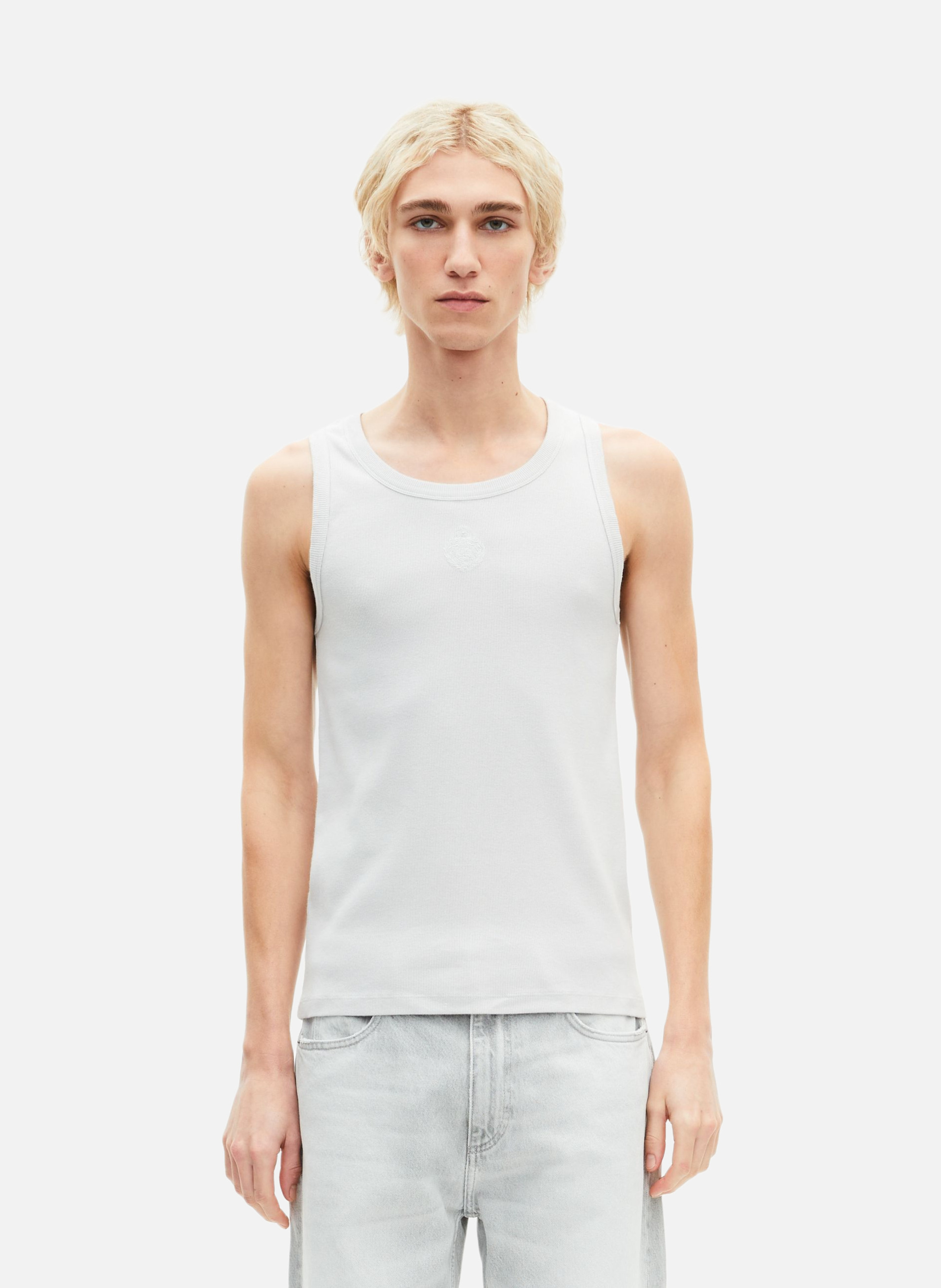 Débardeur avec broderie blason THE KOOPLES Gris