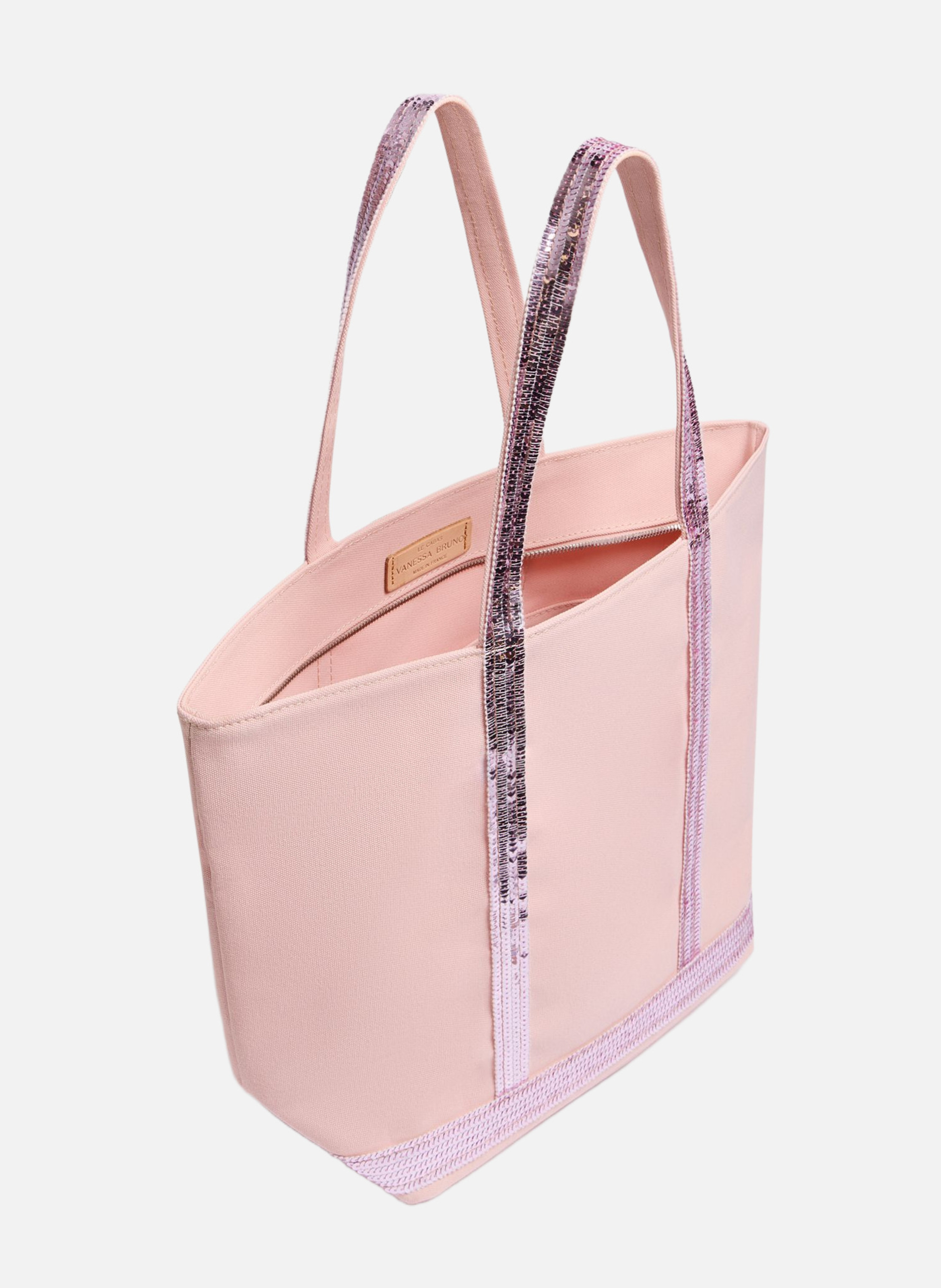 Cabas m zippé en toile VANESSA BRUNO Violet