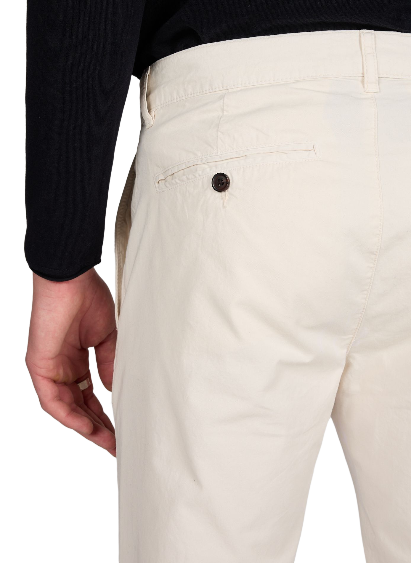 Chino semi-ajusté Boston en twill de coton léger LAFAURIE Beige