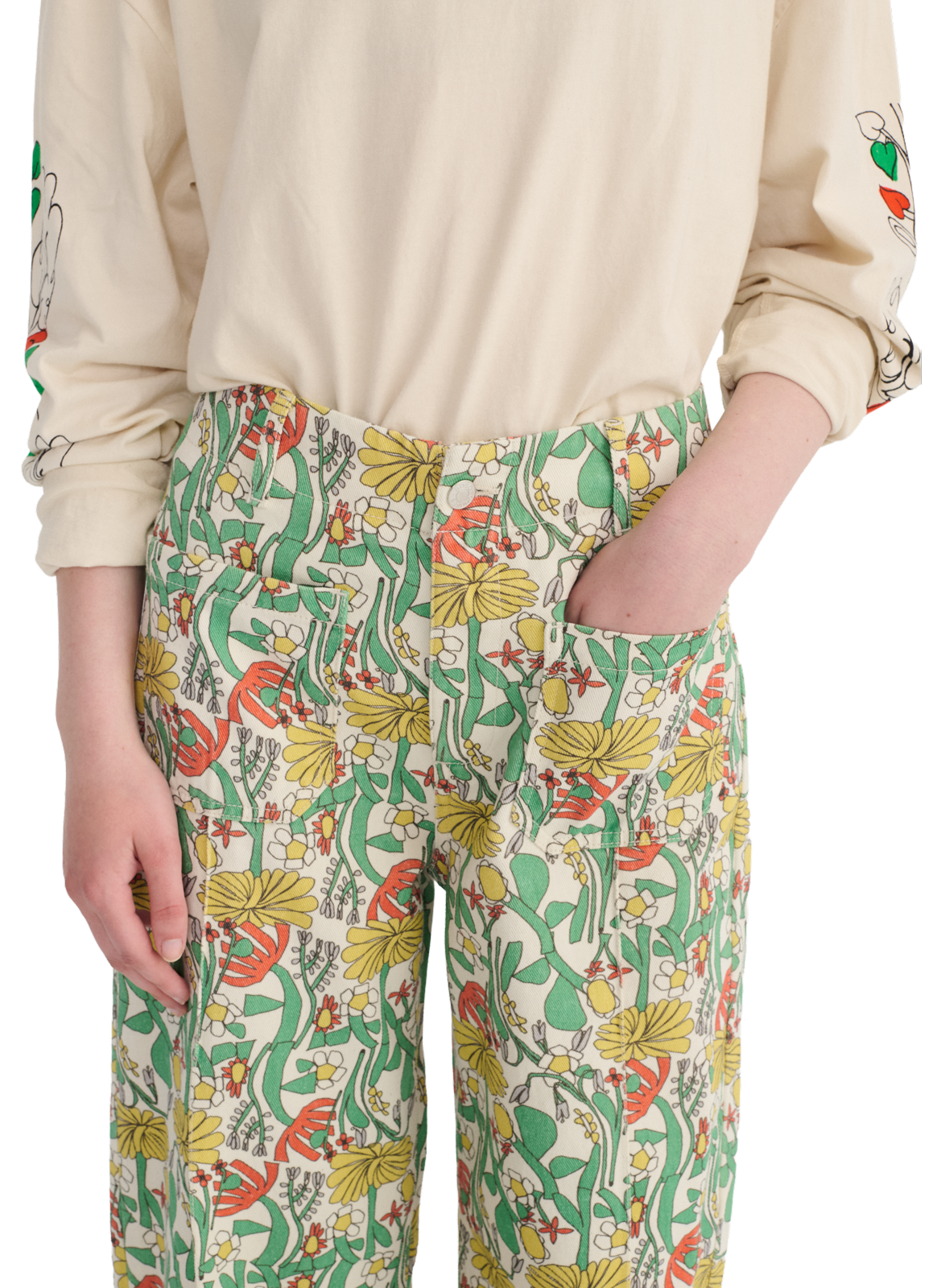 Straight and loose-fitting patterned trousers BOBO CHOSES Multicolour