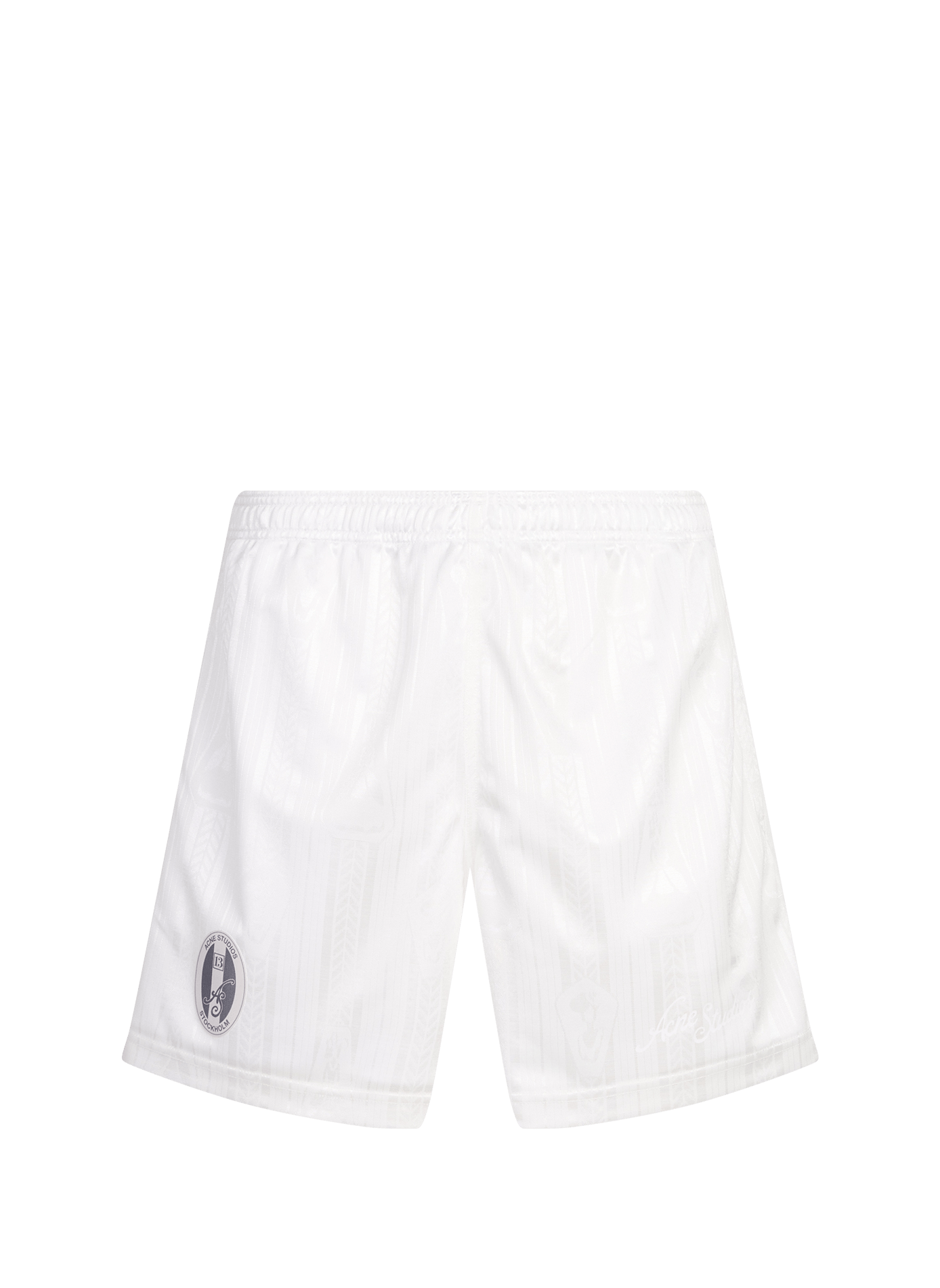Short de sport droit court  ACNE STUDIOS Blanc