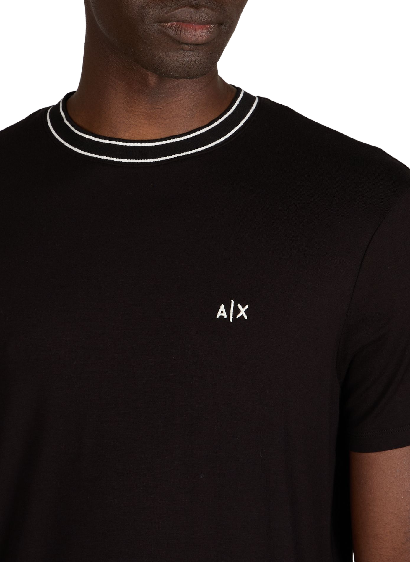 Round neck logo T-shirt ARMANI EXCHANGE Black