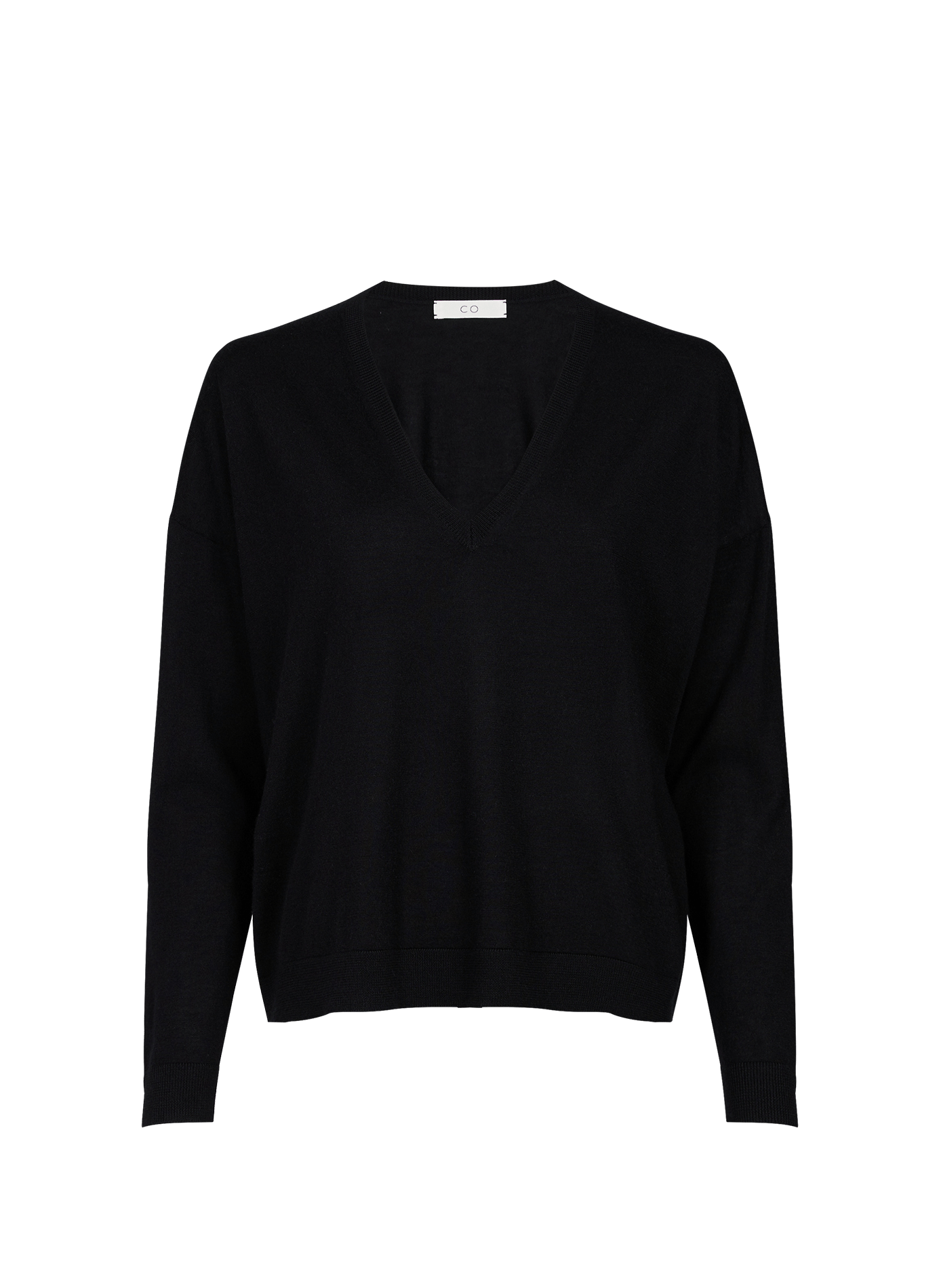 Cashmere V-neck sweater CO Black