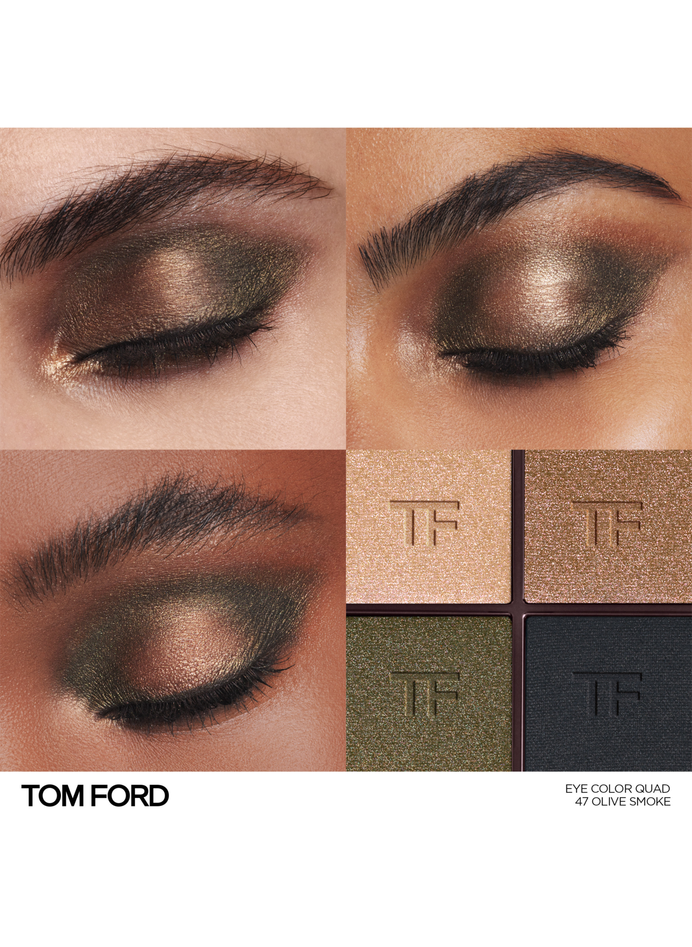 Palette di ombretti in crema TOM FORD 47 - olive smoke