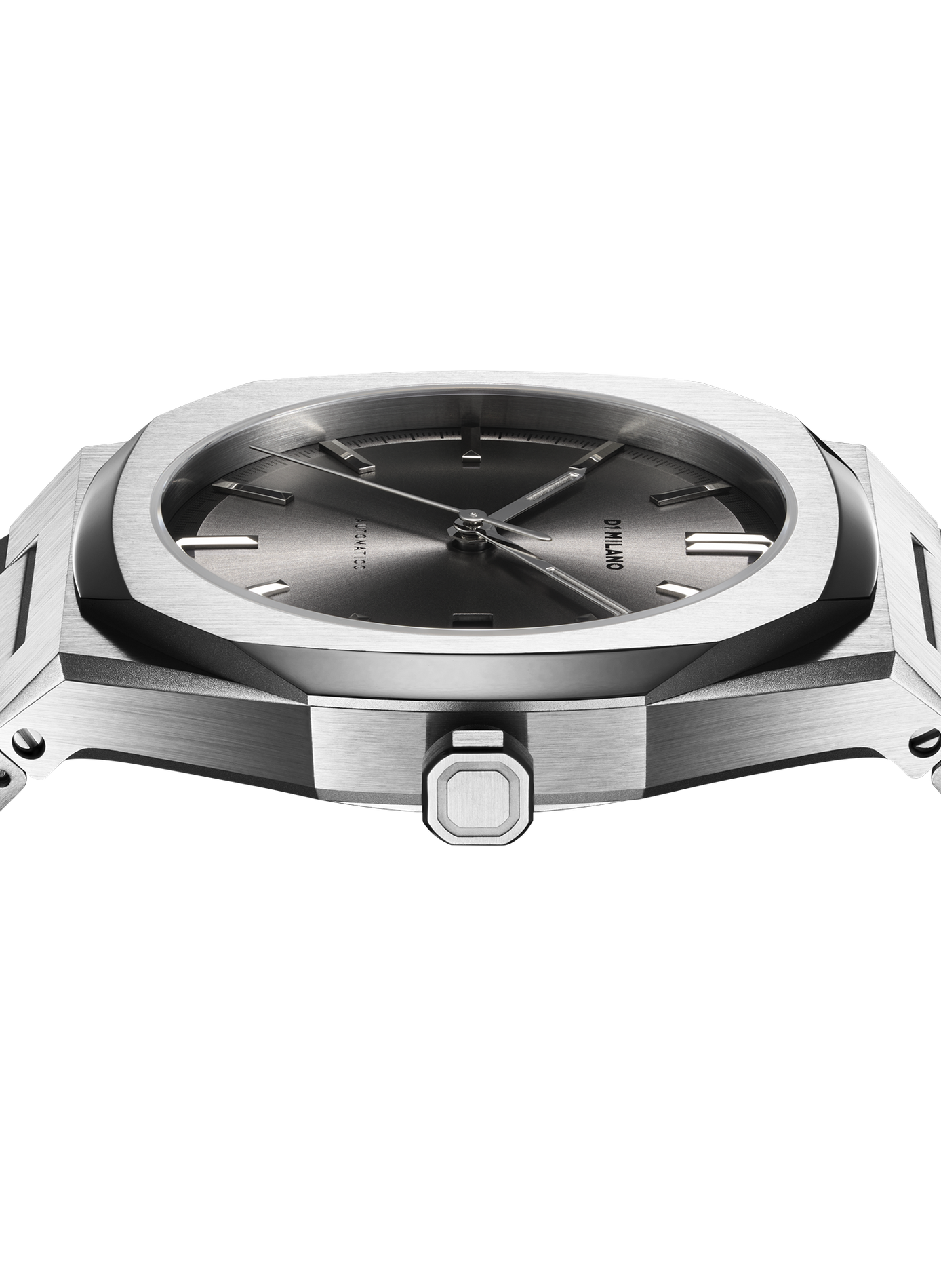 Montre automatique Obsidian en acier inoxydable D1 MILANO Gris