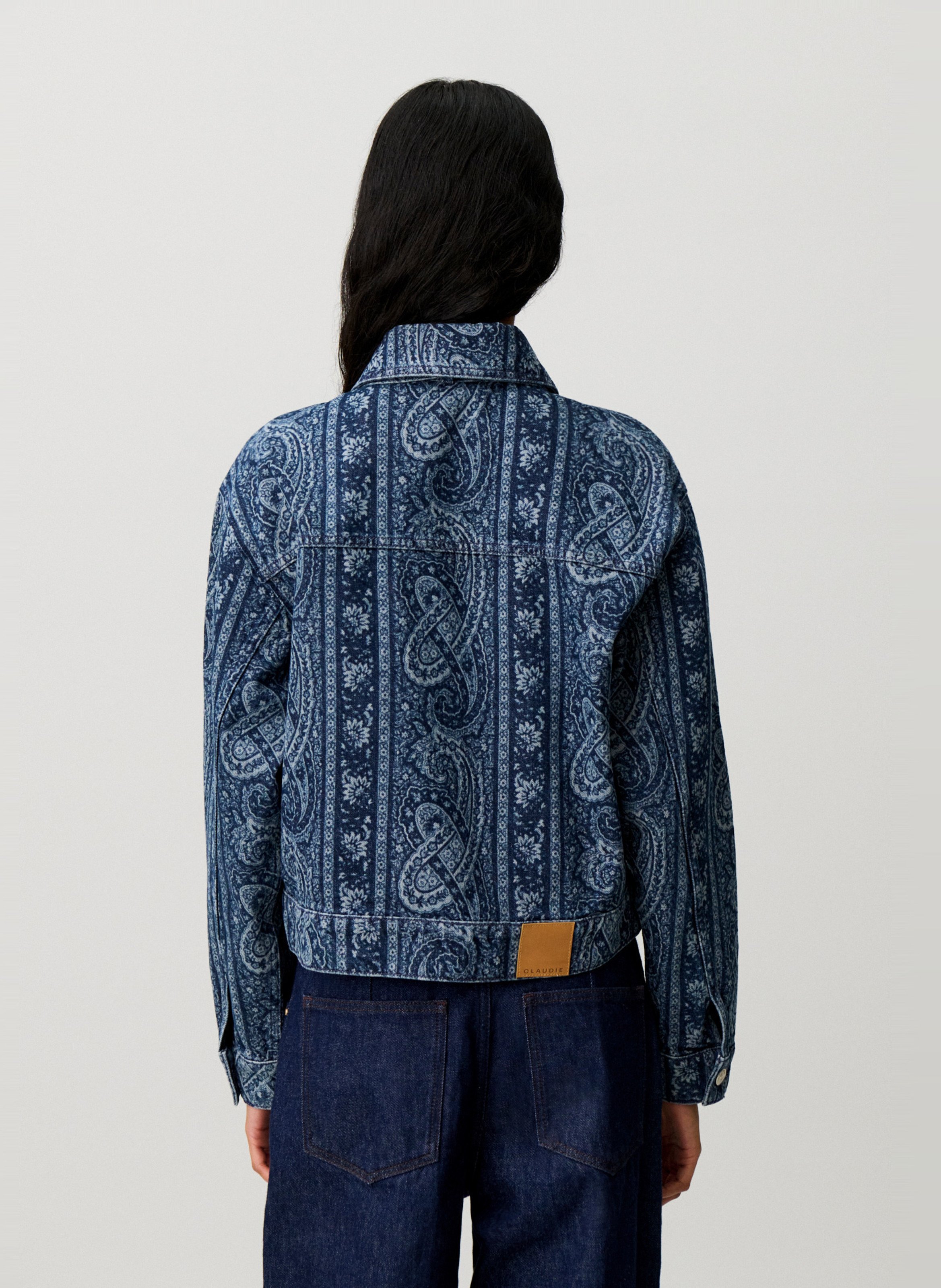 Veste en jean en coton CLAUDIE PIERLOT Bleu