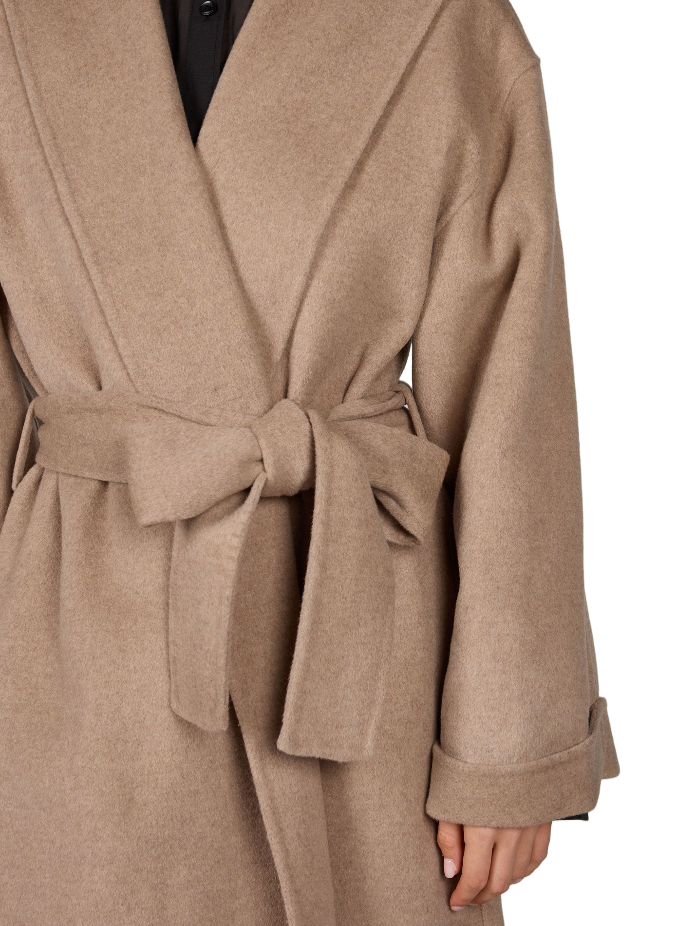 Manteau oversize en laine BY MALENE BIRGER Marron