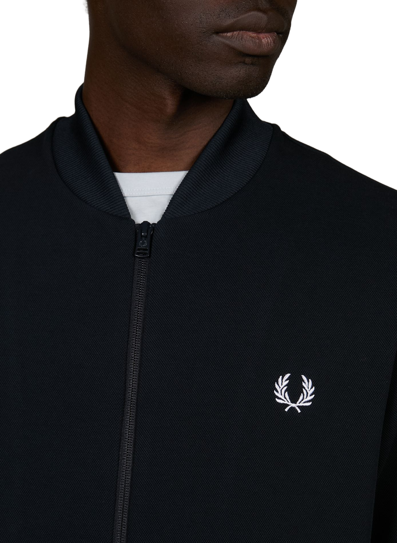 Veste de survêtement à bandes rayées contrastantes FRED PERRY Bleu