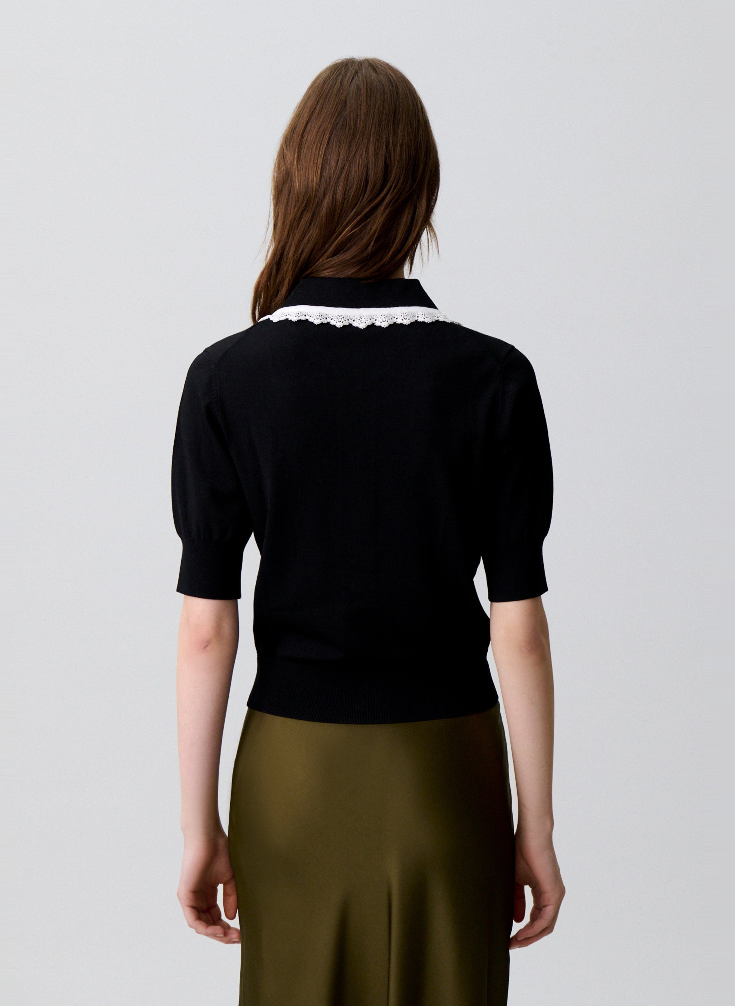 Cardigan ajusté col claudine CLAUDIE PIERLOT Multicolore