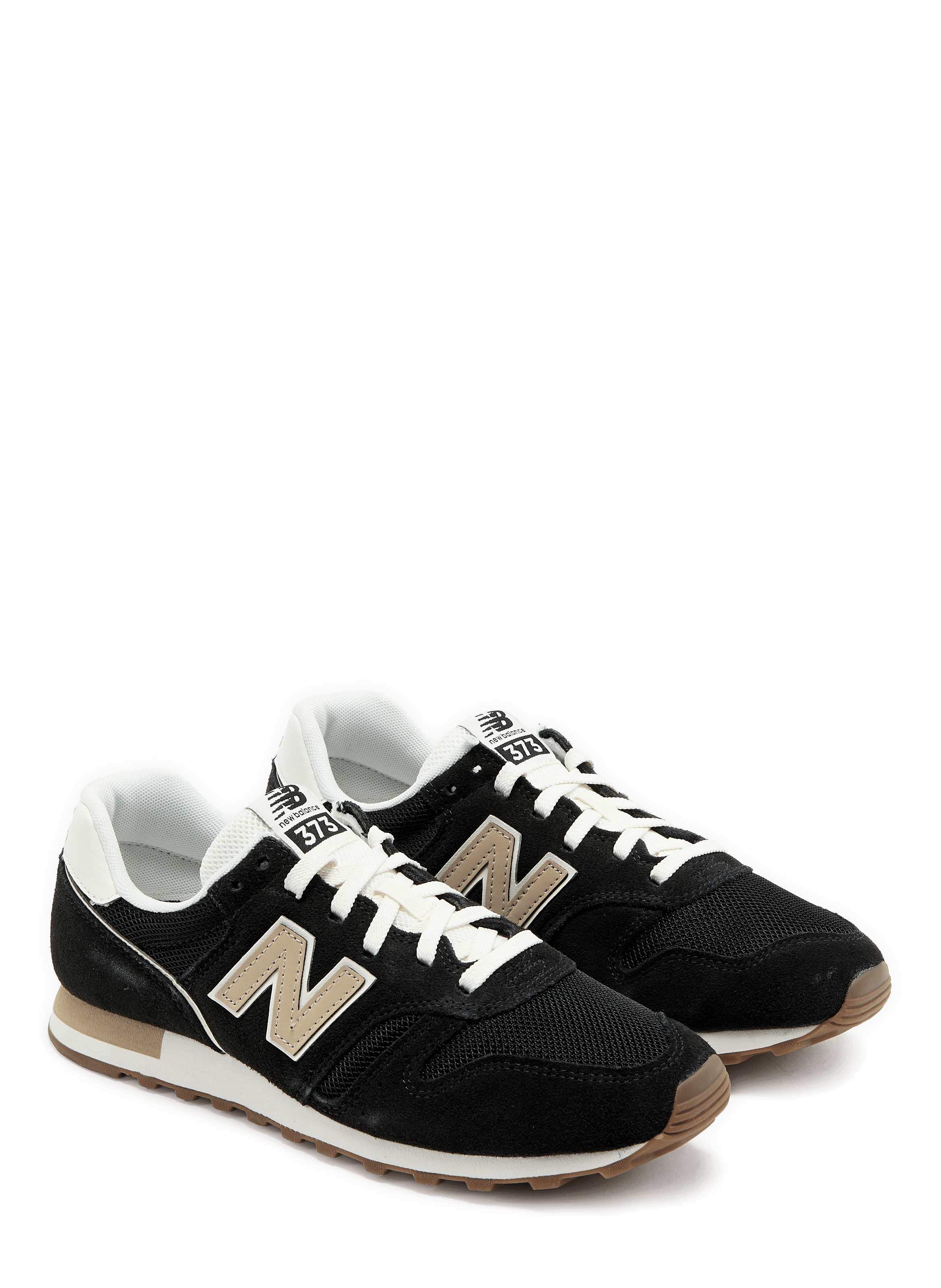 Baskets 373 v2 en cuir mélangé NEW BALANCE Noir