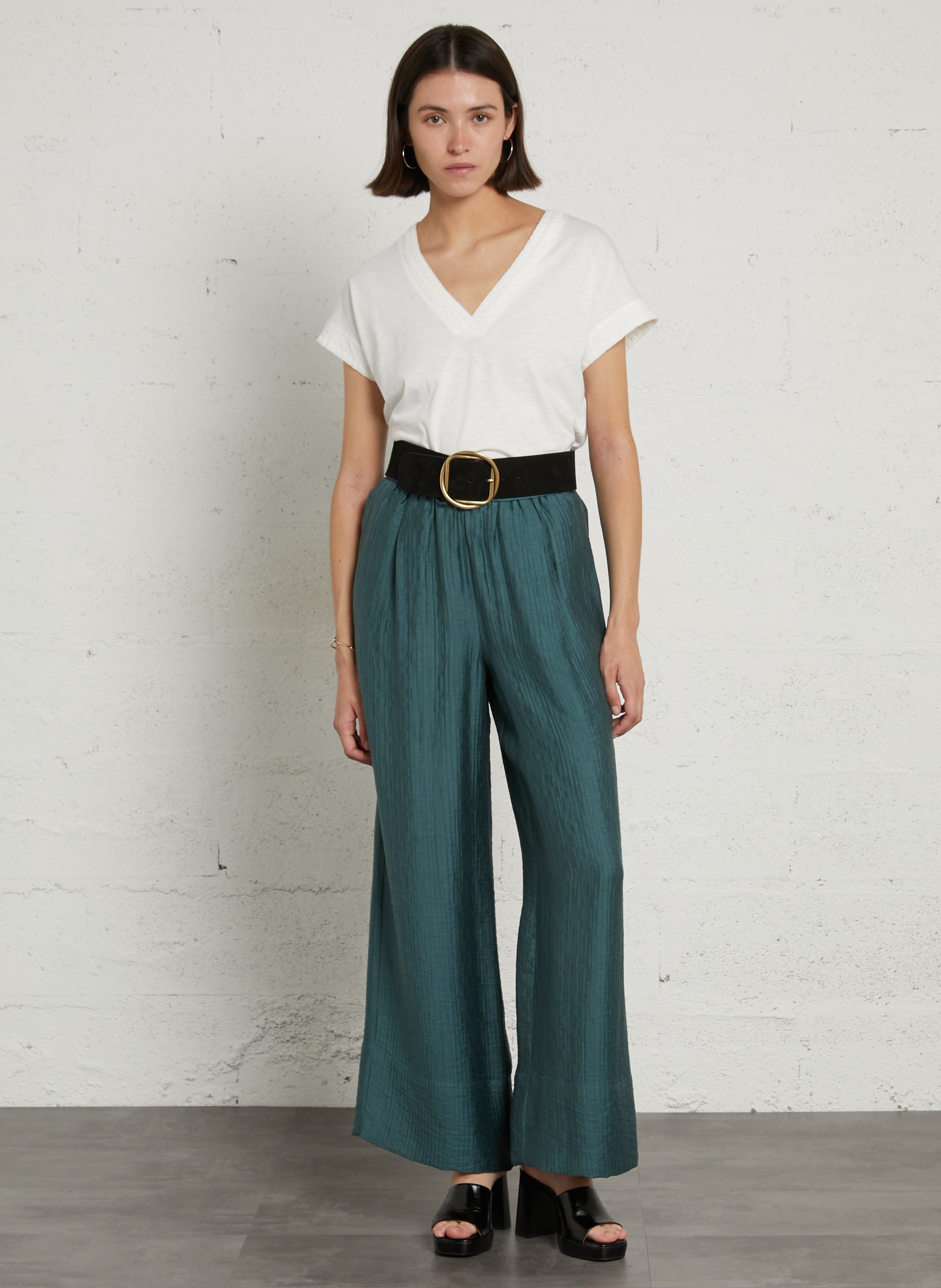Pantalon large prince MAISON 123 Bleu