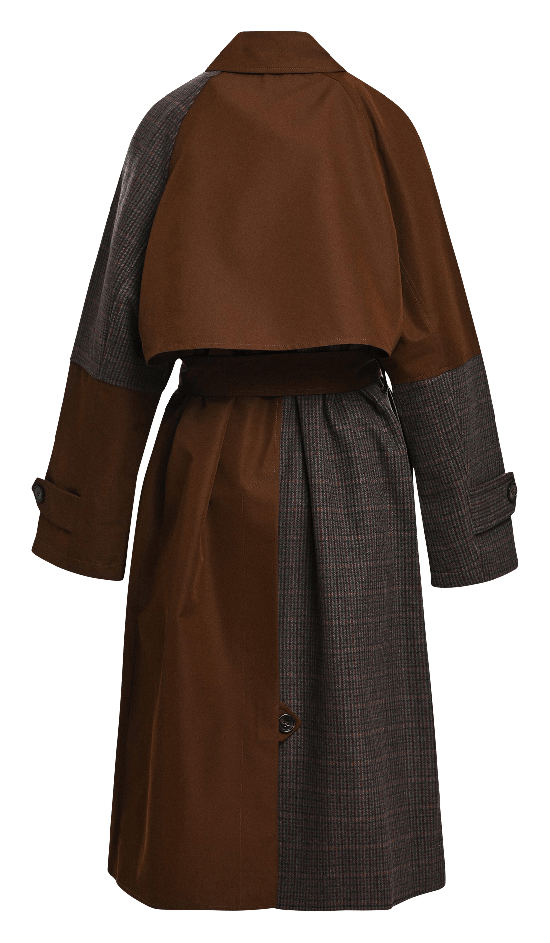 Trench cintré en coton mélangé kagu ESSENTIEL ANTWERP Gris