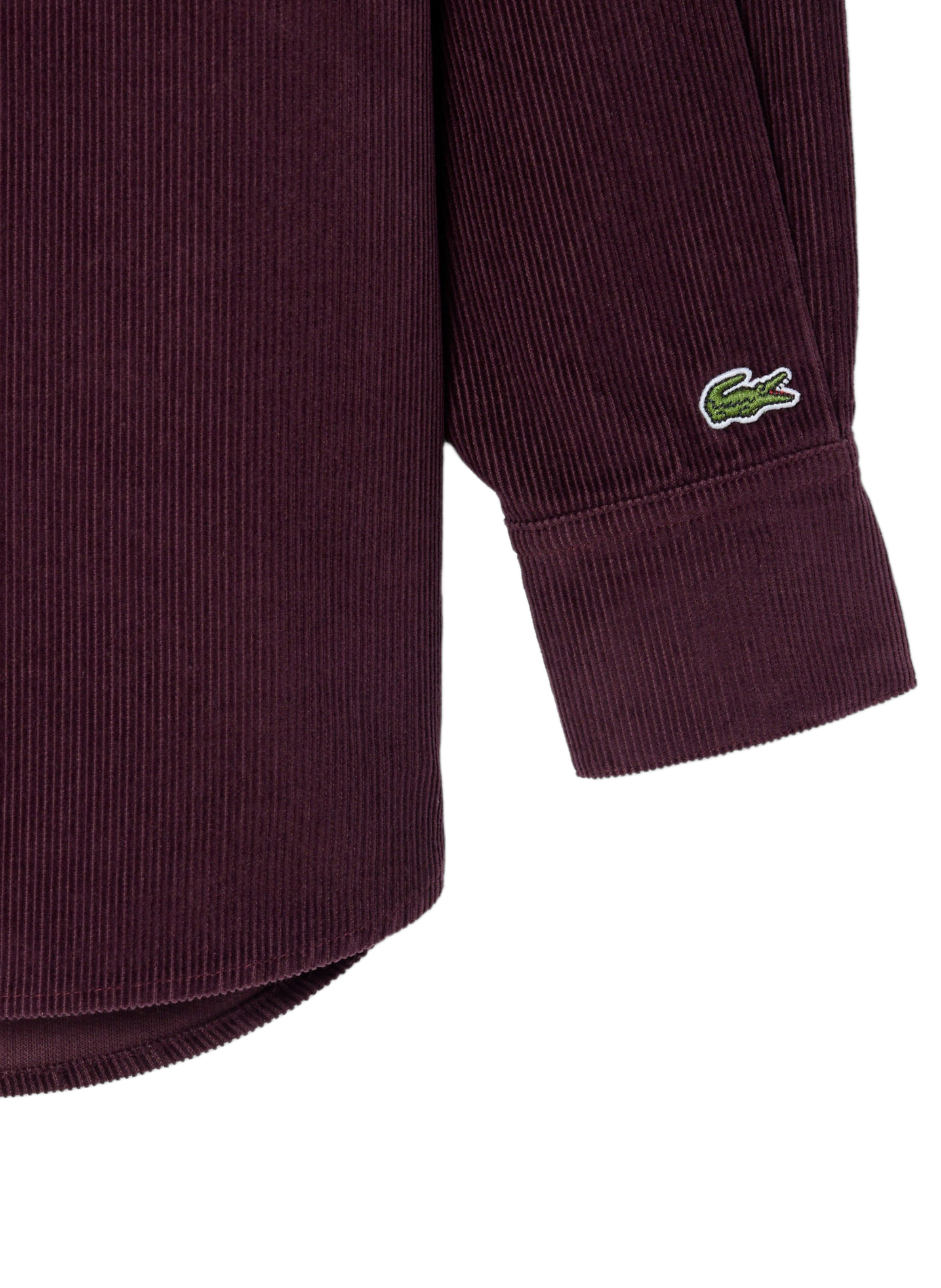 Chemise ample col classique en coton LACOSTE Violet