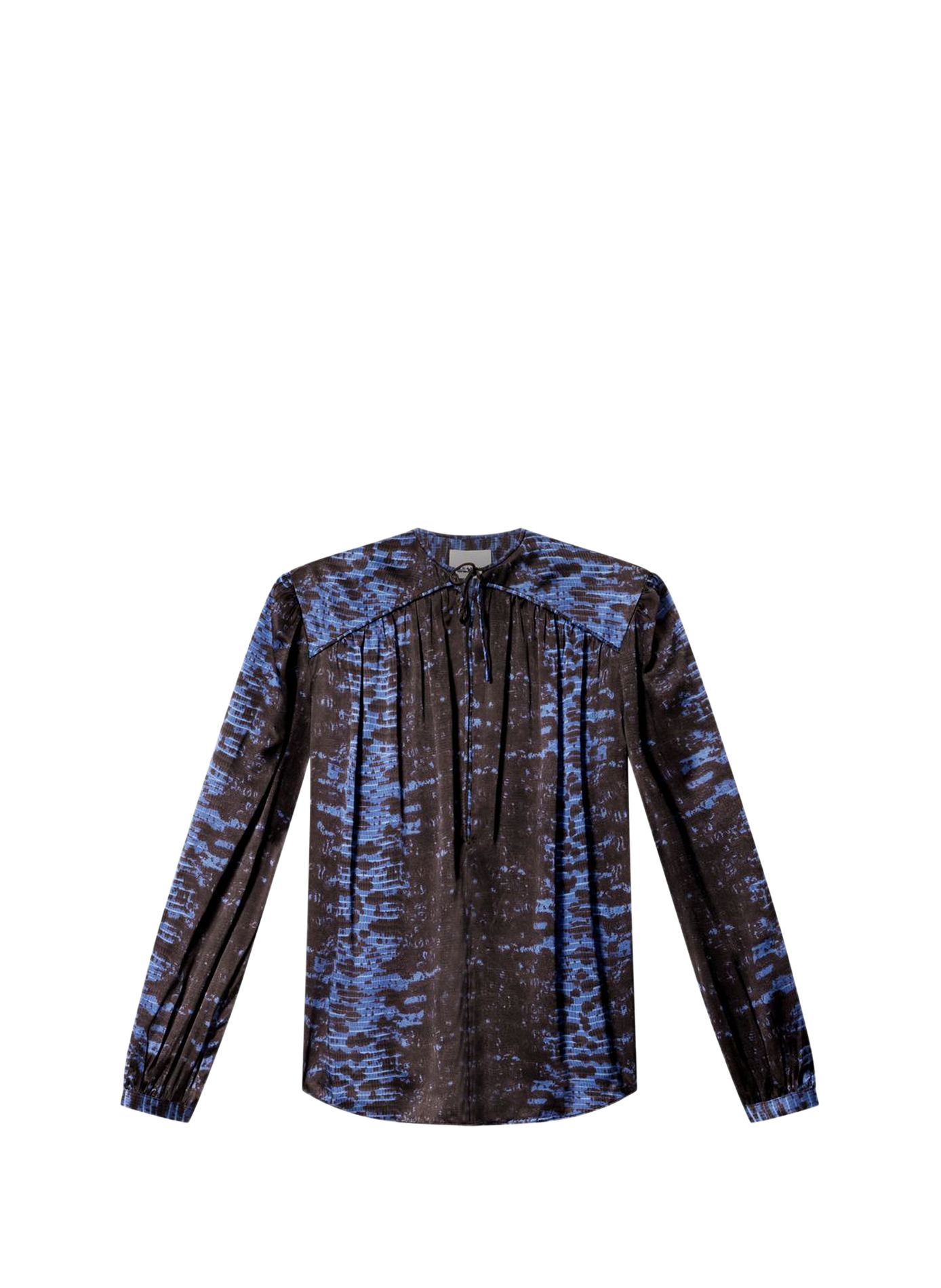 LARAYA blouse in printed silk satin ISABEL MARANT Blue