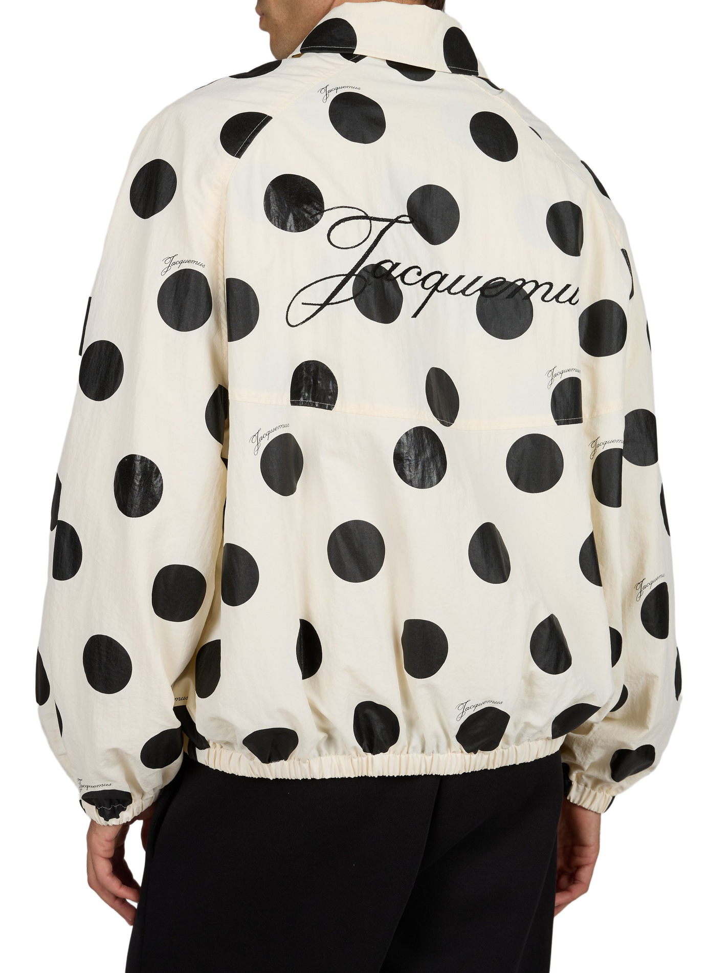 De ruime windbreaker met klassieke kraag en stippen JACQUEMUS Veelkleurig