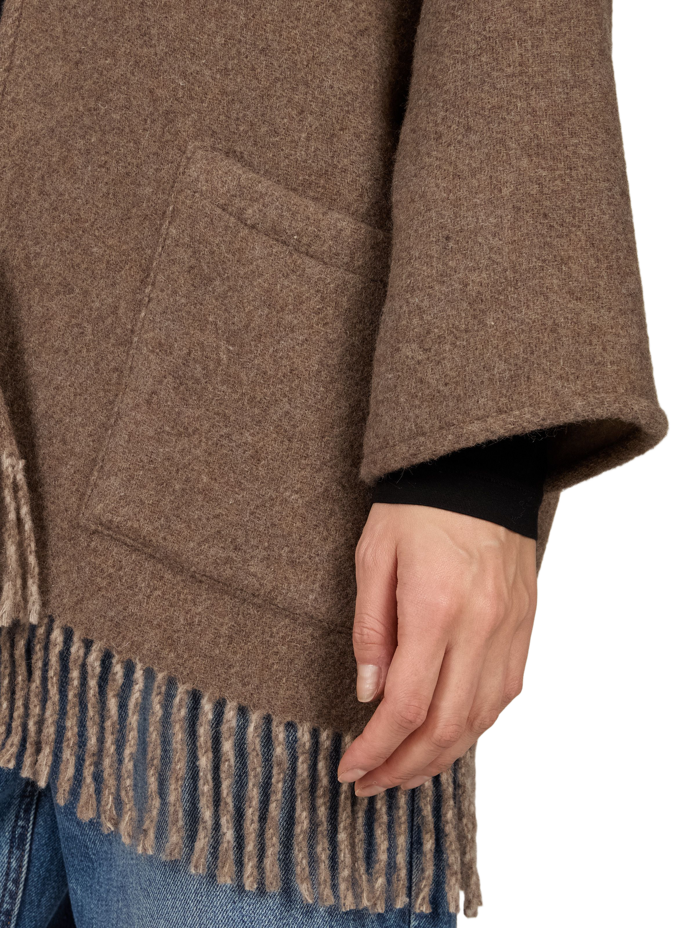 Blended wool poncho LAURENCE TAVERNIER Beige