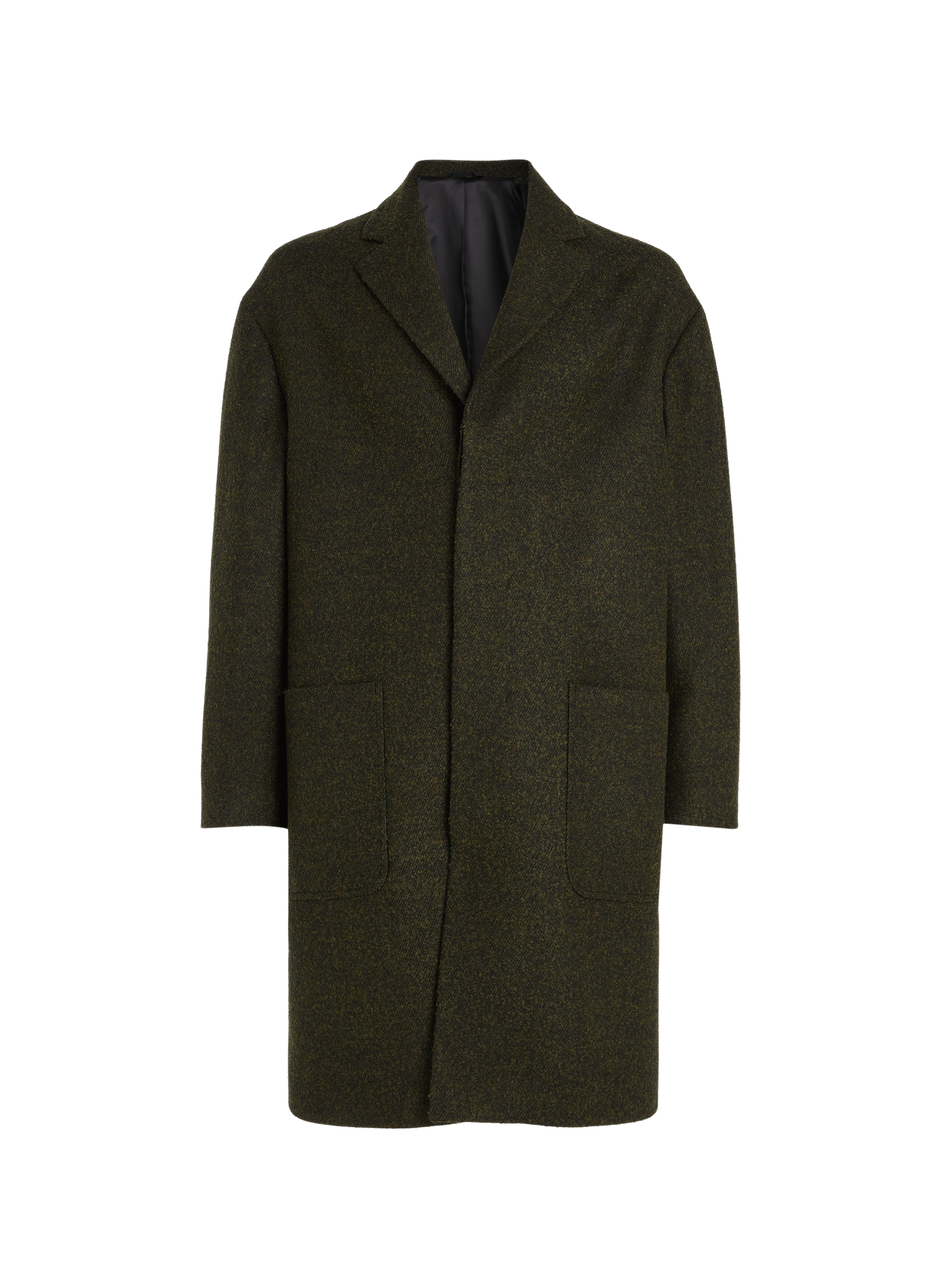 Veste midi en coton bouclé