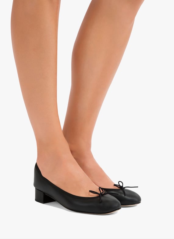 Ballerines a Petits Talons En Cuir Camille Repetto Femme Printemps