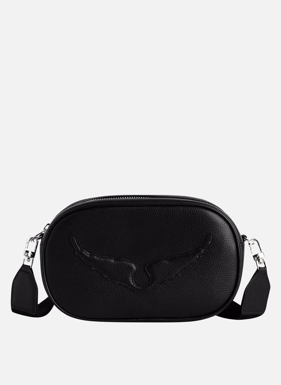 Sac bandoulière en cuir grainé rock Noir by ZADIG&VOLTAIRE ZADIG&VOLTAIRE Sac bandoulière en cuir grainé rock Noir