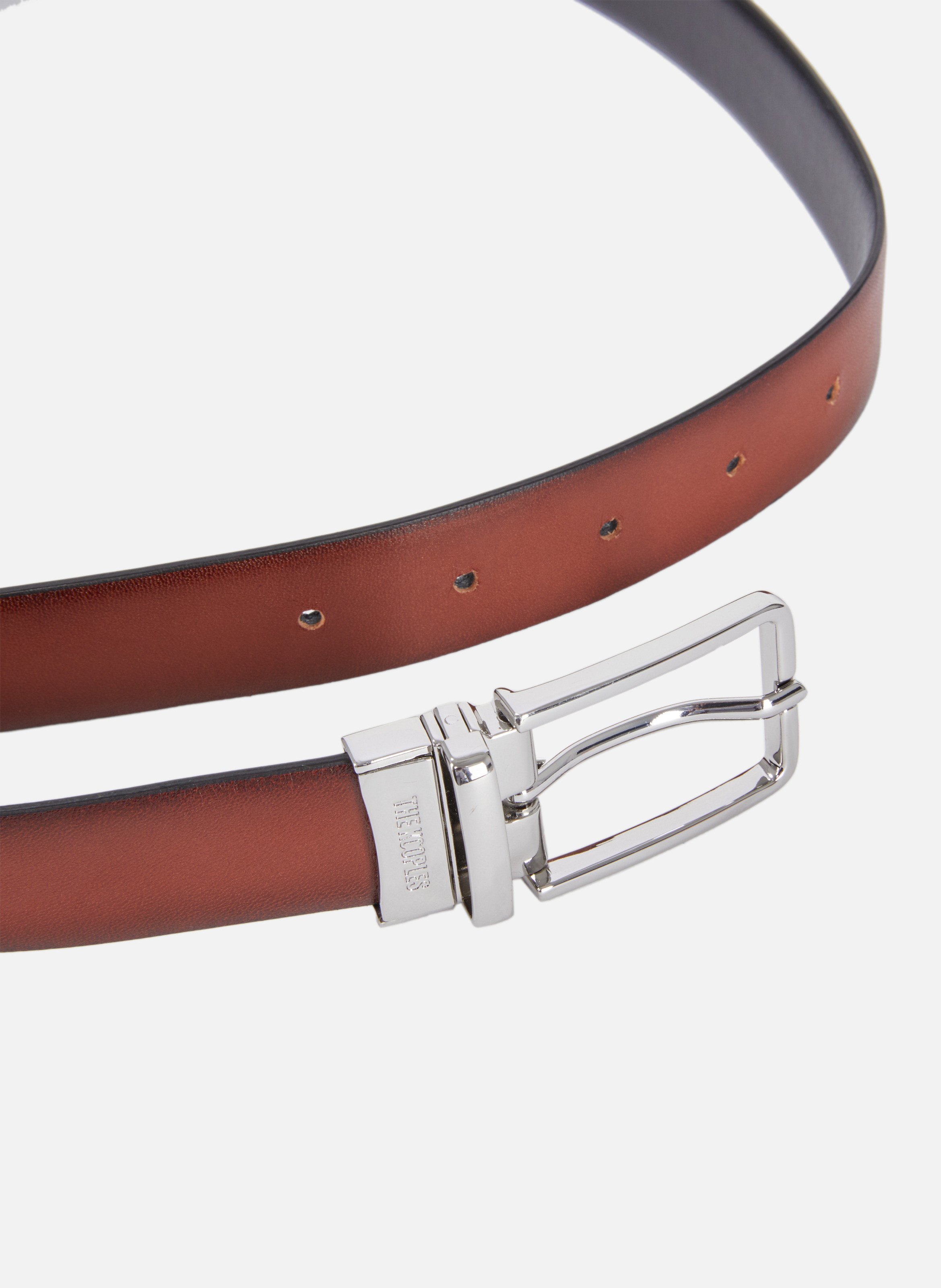 Ceinture cuir bicolore réversible THE KOOPLES Noir