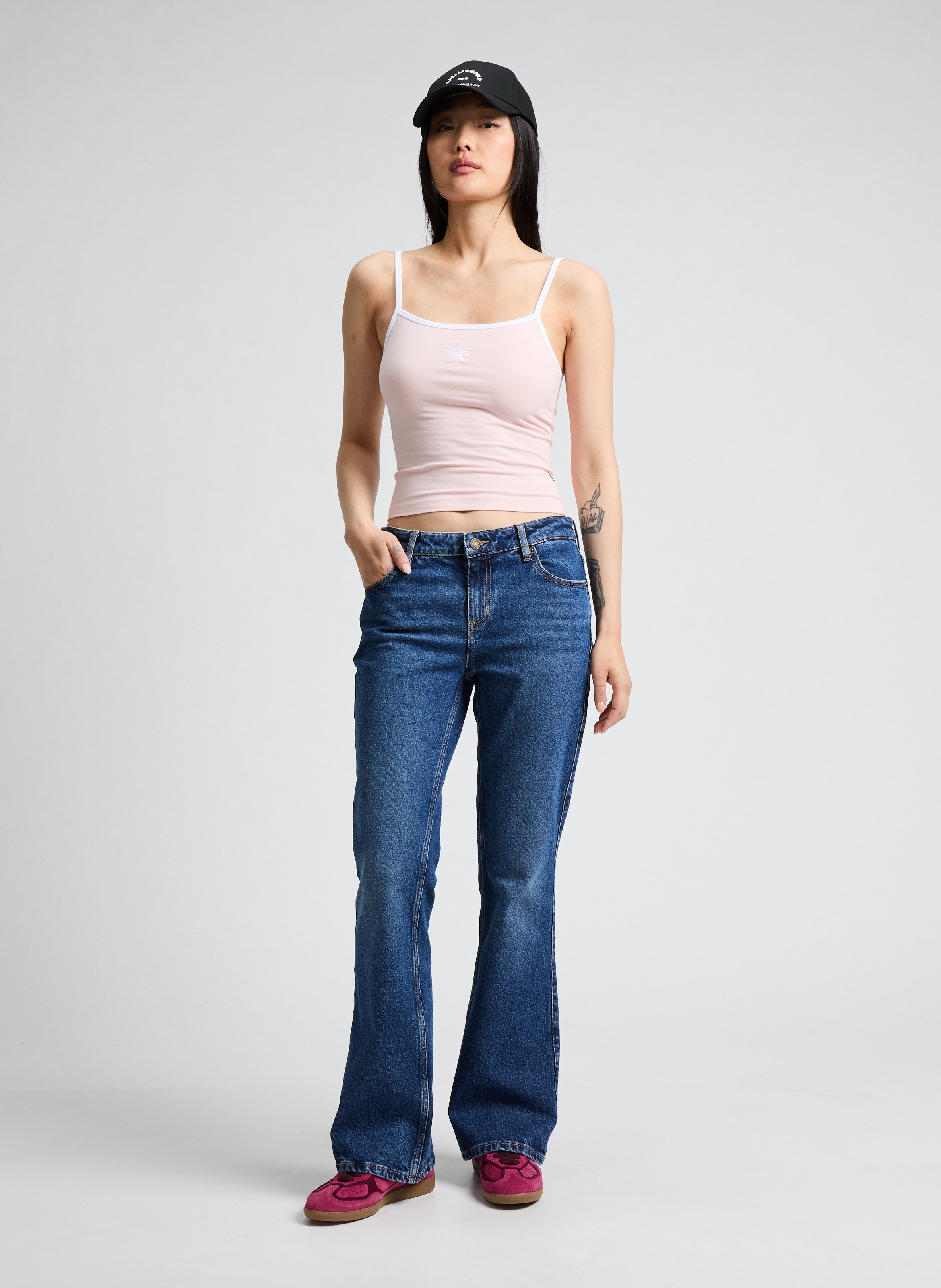 Casquette en coton Noir