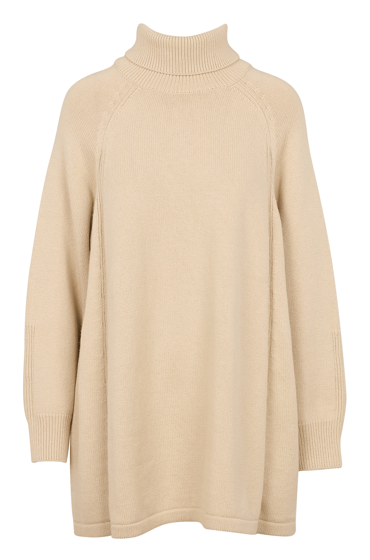 Robe pull courte en laine et coton medee BA&SH Beige