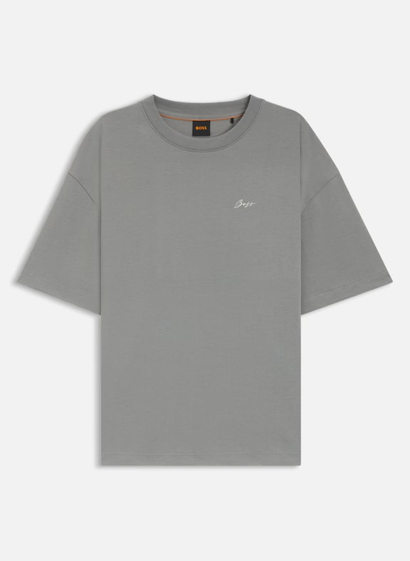 Tee-shirt col rond en coton Bleu by BOSS BOSS Tee-shirt col rond en coton Bleu