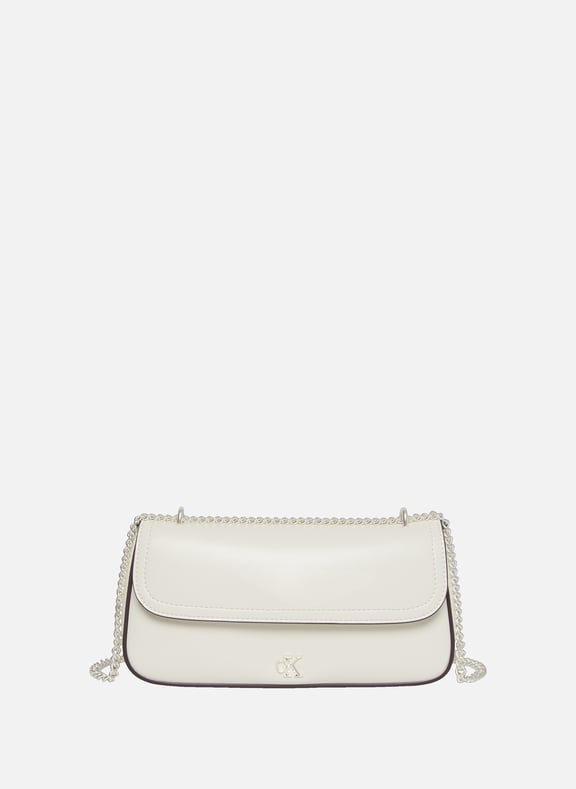 Shoulder bag with chain strap Beige by CALVIN KLEIN CALVIN KLEIN Shoulder bag with chain strap Beige