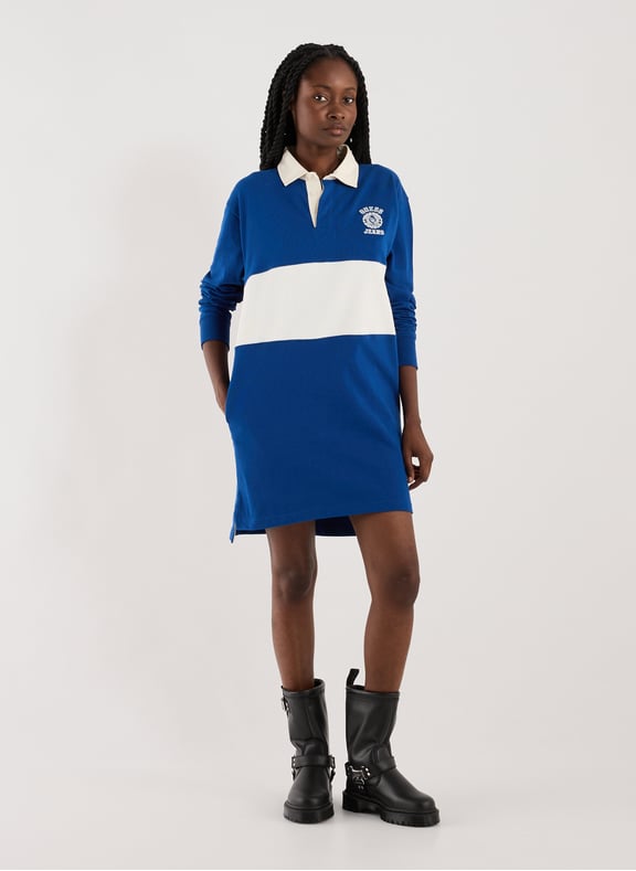 Cotton polo dress Blue by GUESS GUESS Cotton polo dress Blue