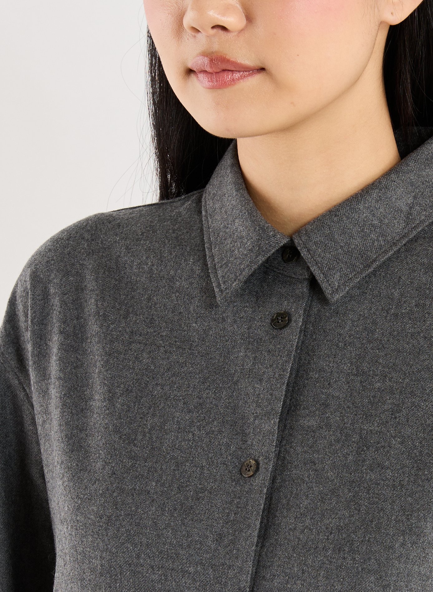 Belted wool shirt LE 17 SEPTEMBRE Grey