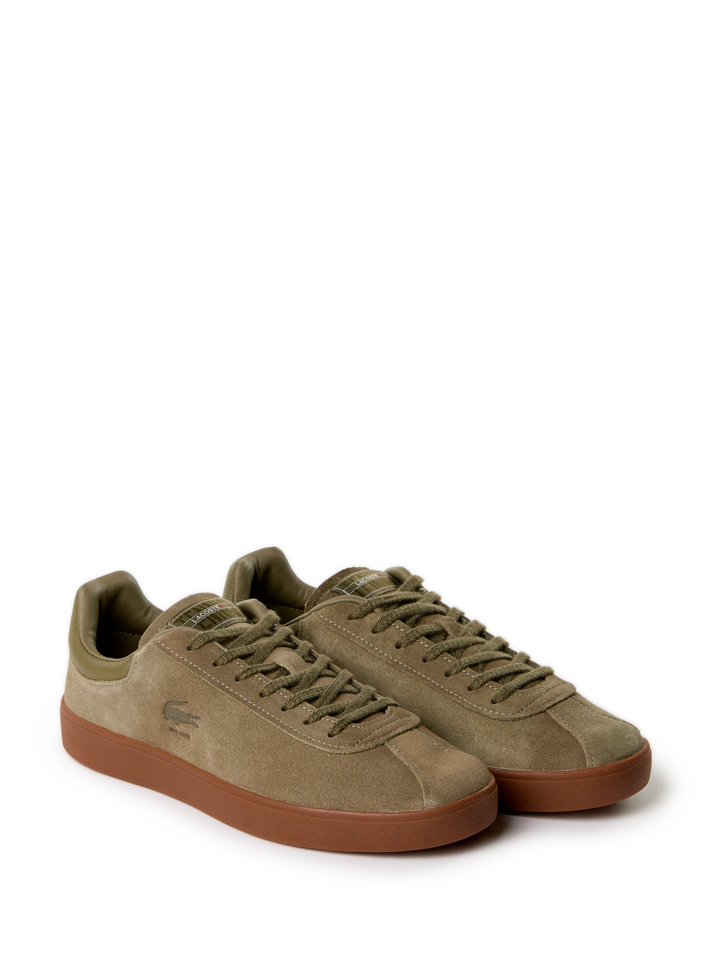Leather sneakers LACOSTE Khaki