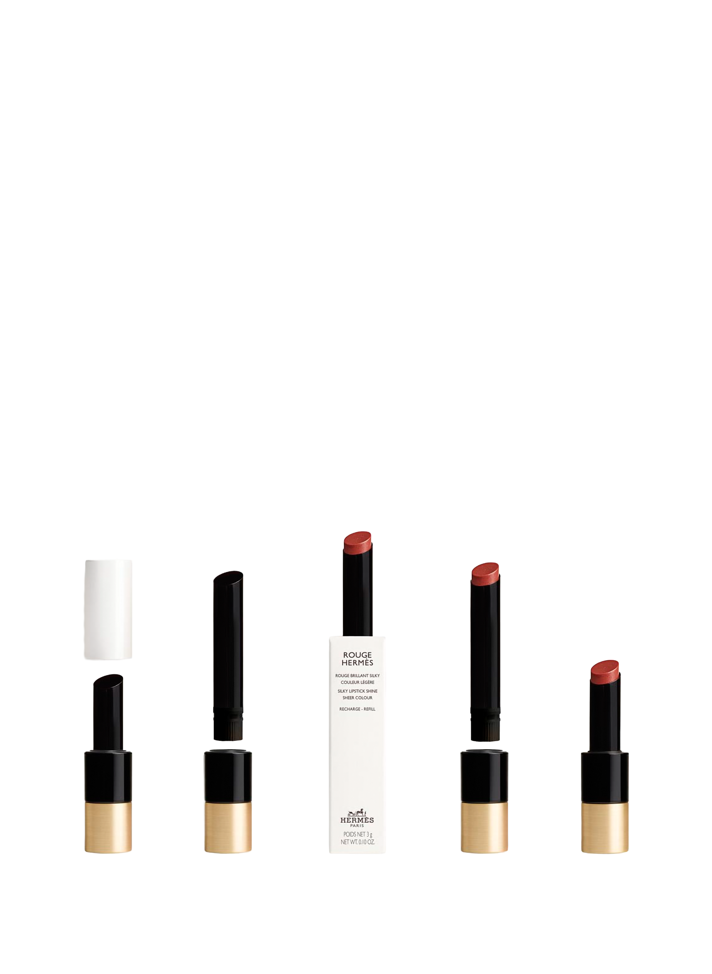 Hermès Red, Brilliant Silky Red Refill HERMÈS Rose himalaya