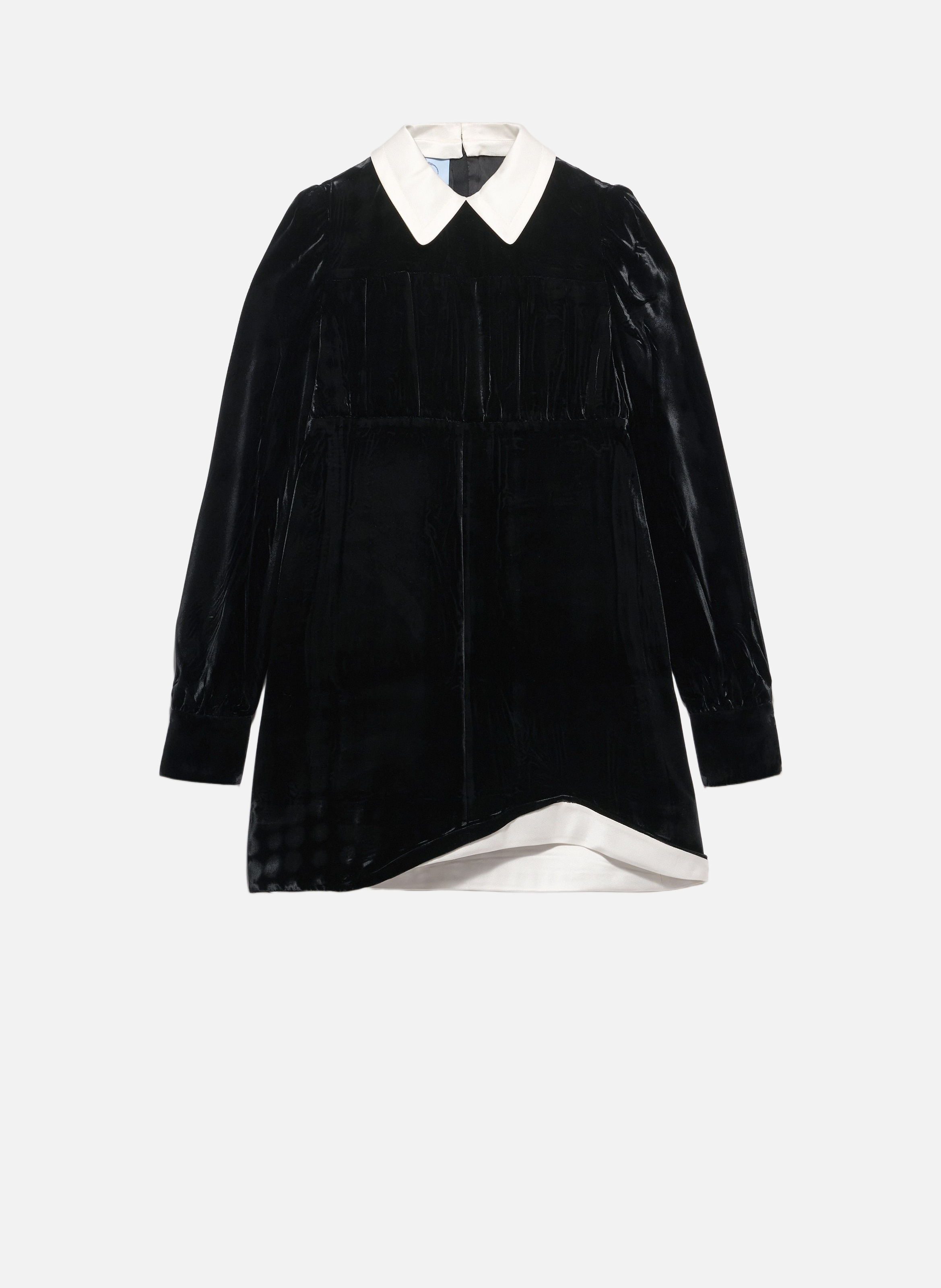 Robe courte en velours PRADA Noir