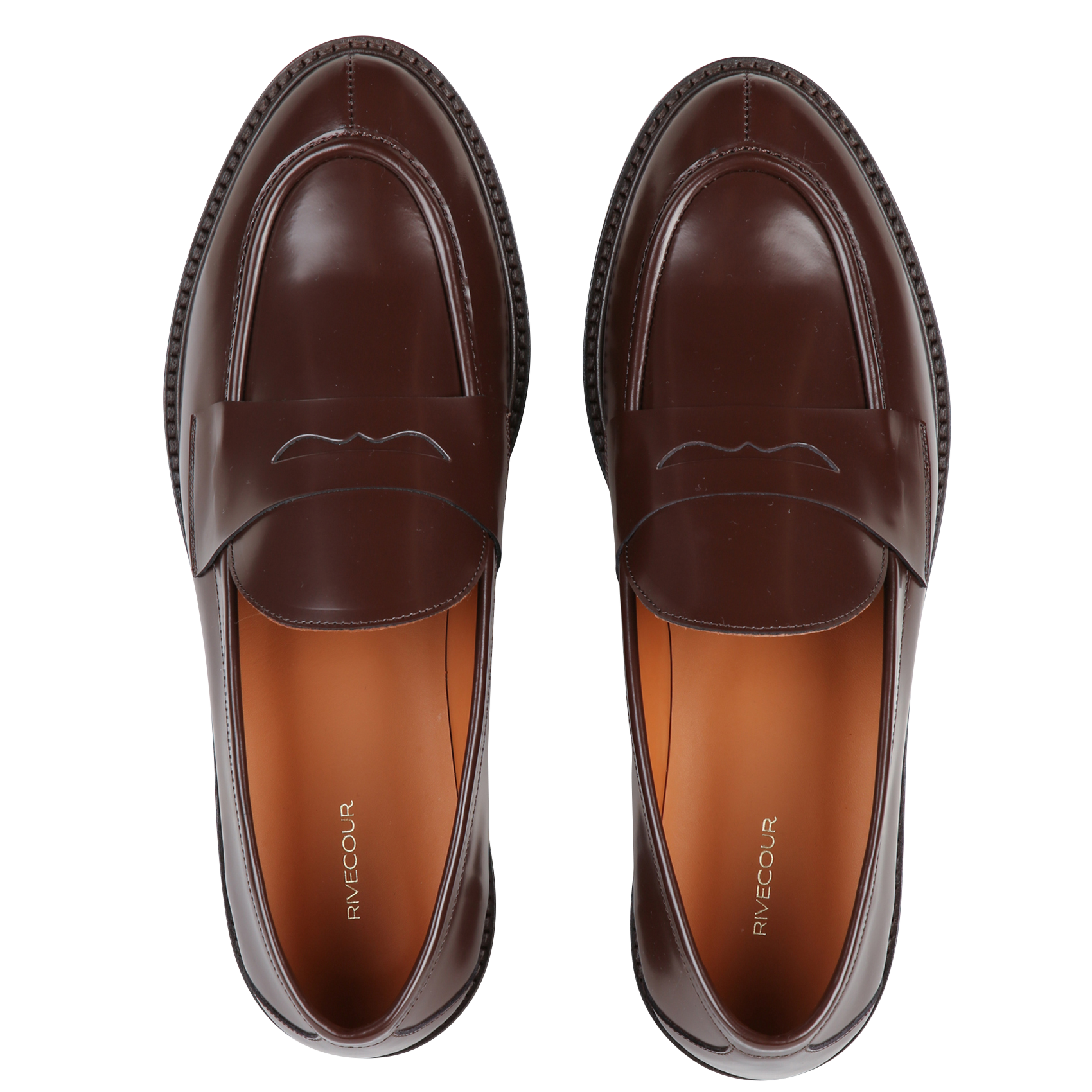 Mocassins en cuir n°181 RIVECOUR Marron