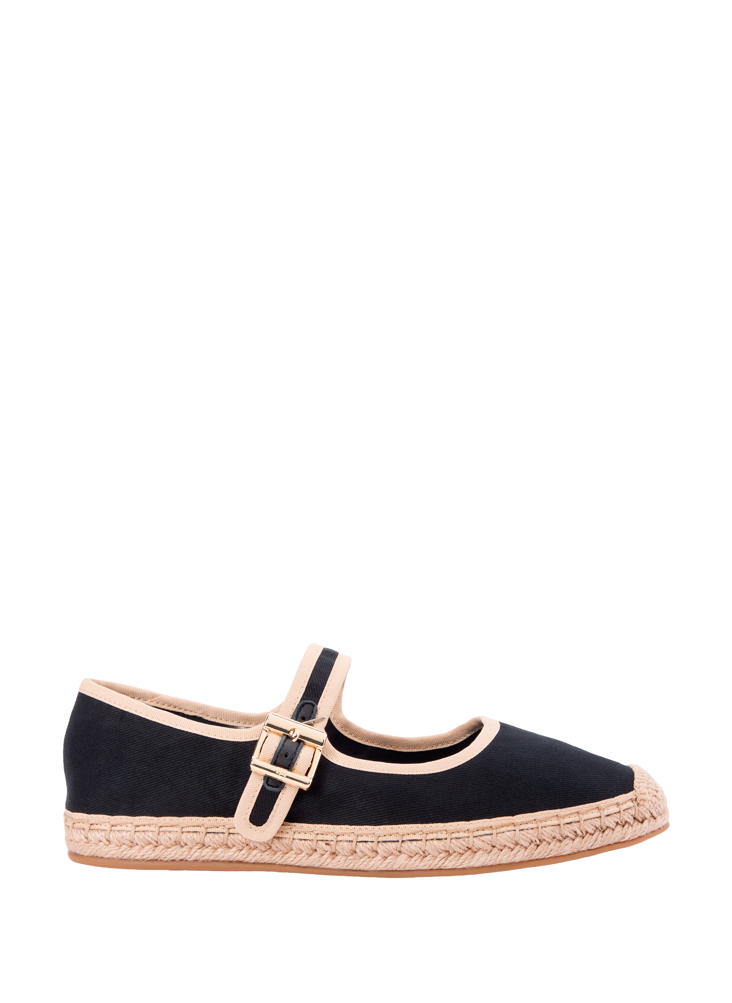 Espadrilles Mary Jane à boucles en sergé de coton TOMMY HILFIGER Noir